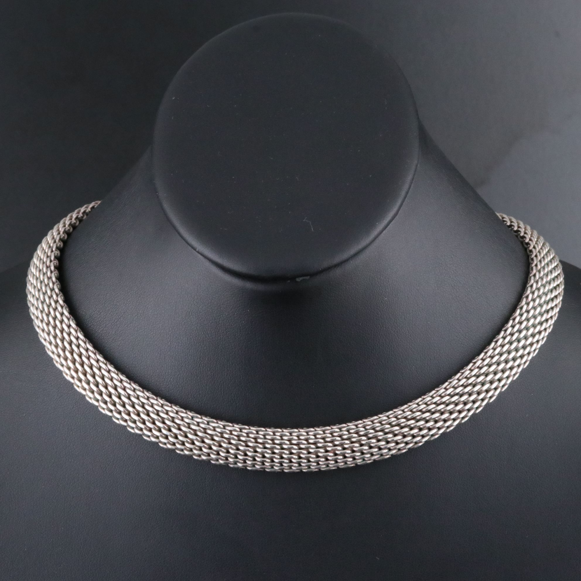 Tiffany & Co. Somerset Sterling Mesh Necklace