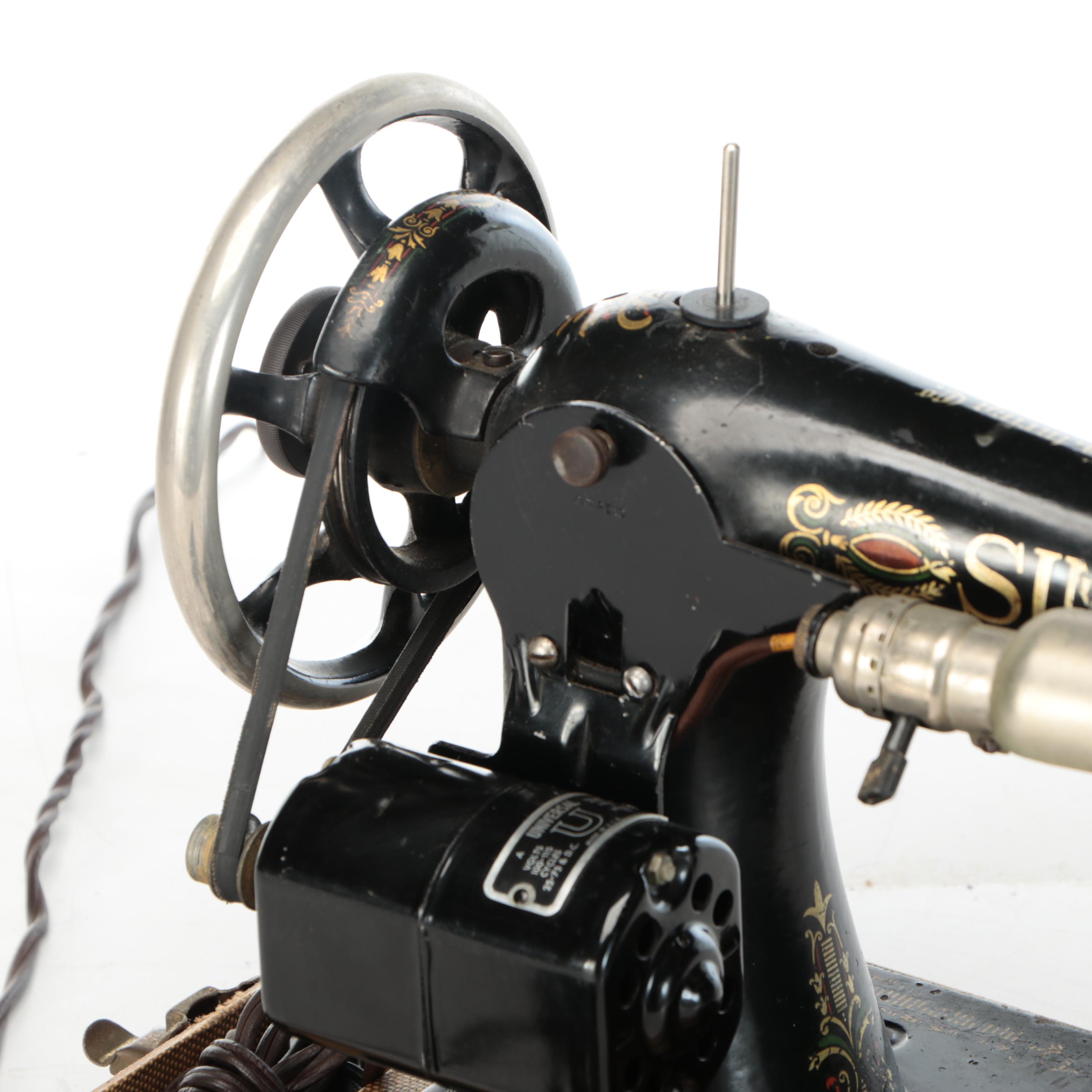 Singer Sewing Machine with Case, Early 20th Century