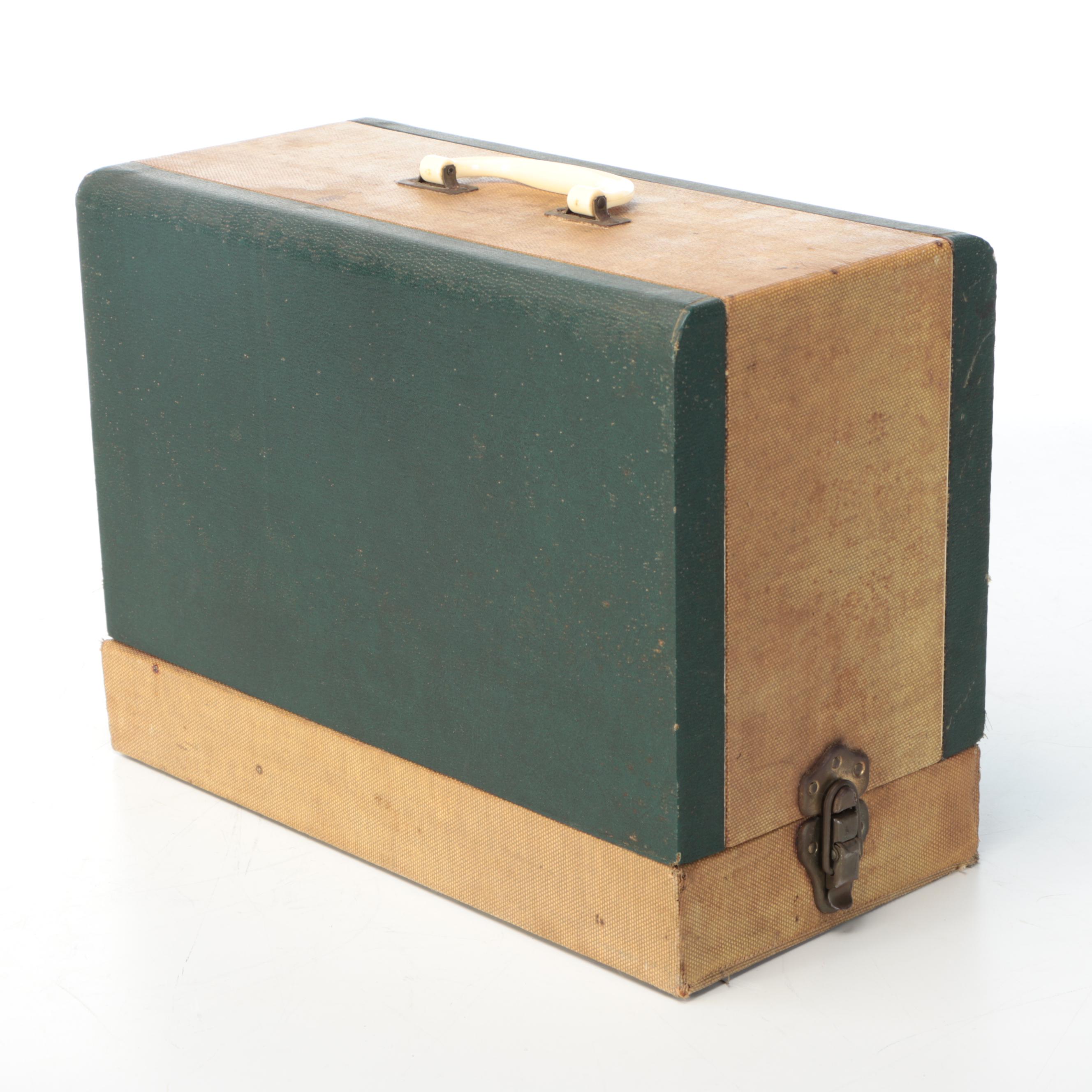 Singer Sewing Machine with Case, Early 20th Century