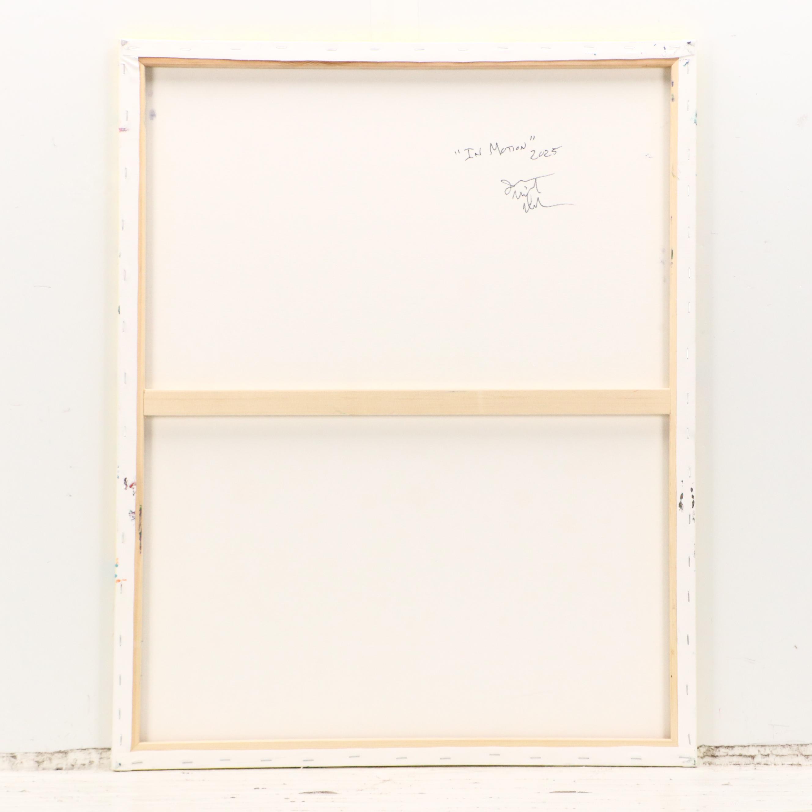 Jason Michael Durham Abstract Mixed Media Painting "In Motion," 2025