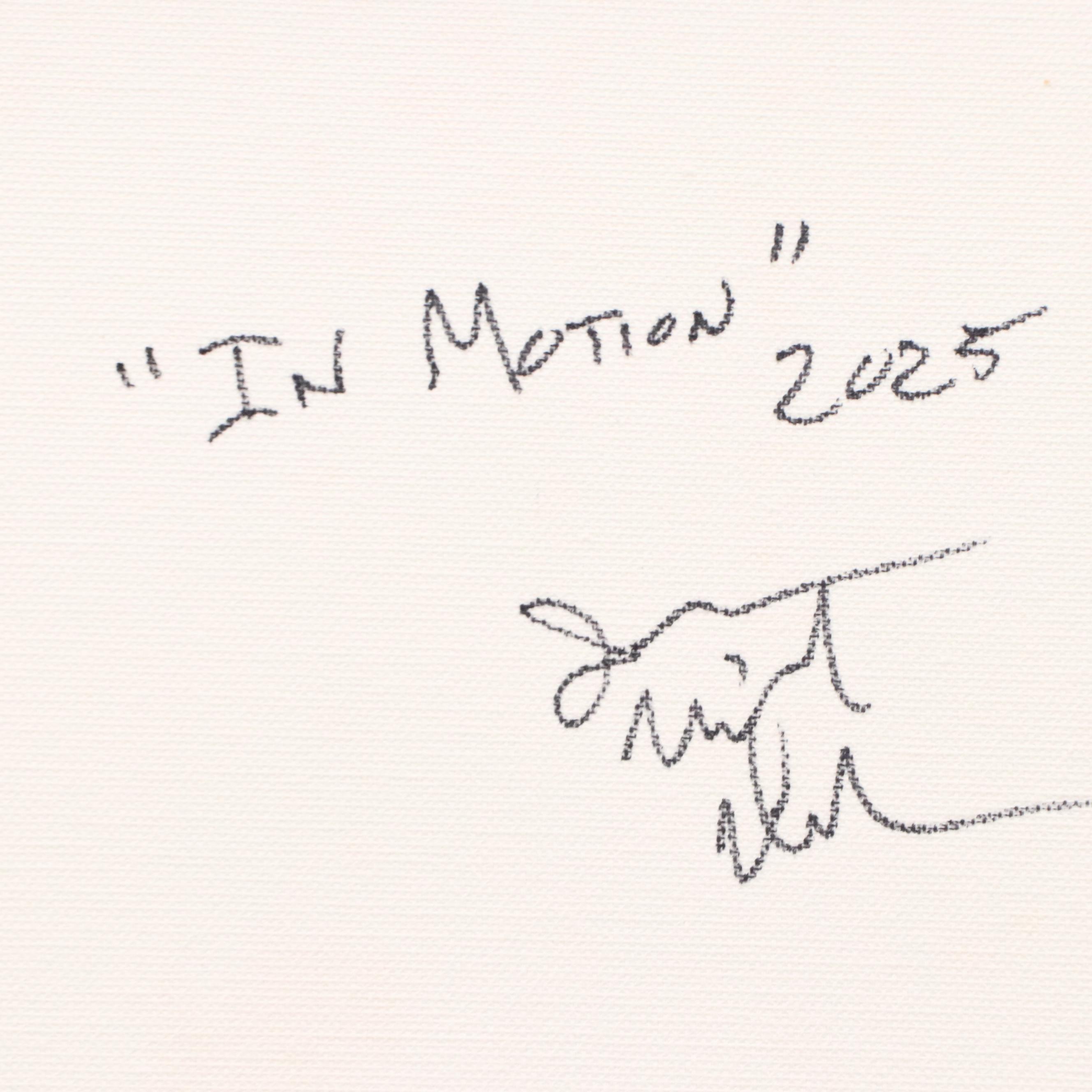 Jason Michael Durham Abstract Mixed Media Painting "In Motion," 2025