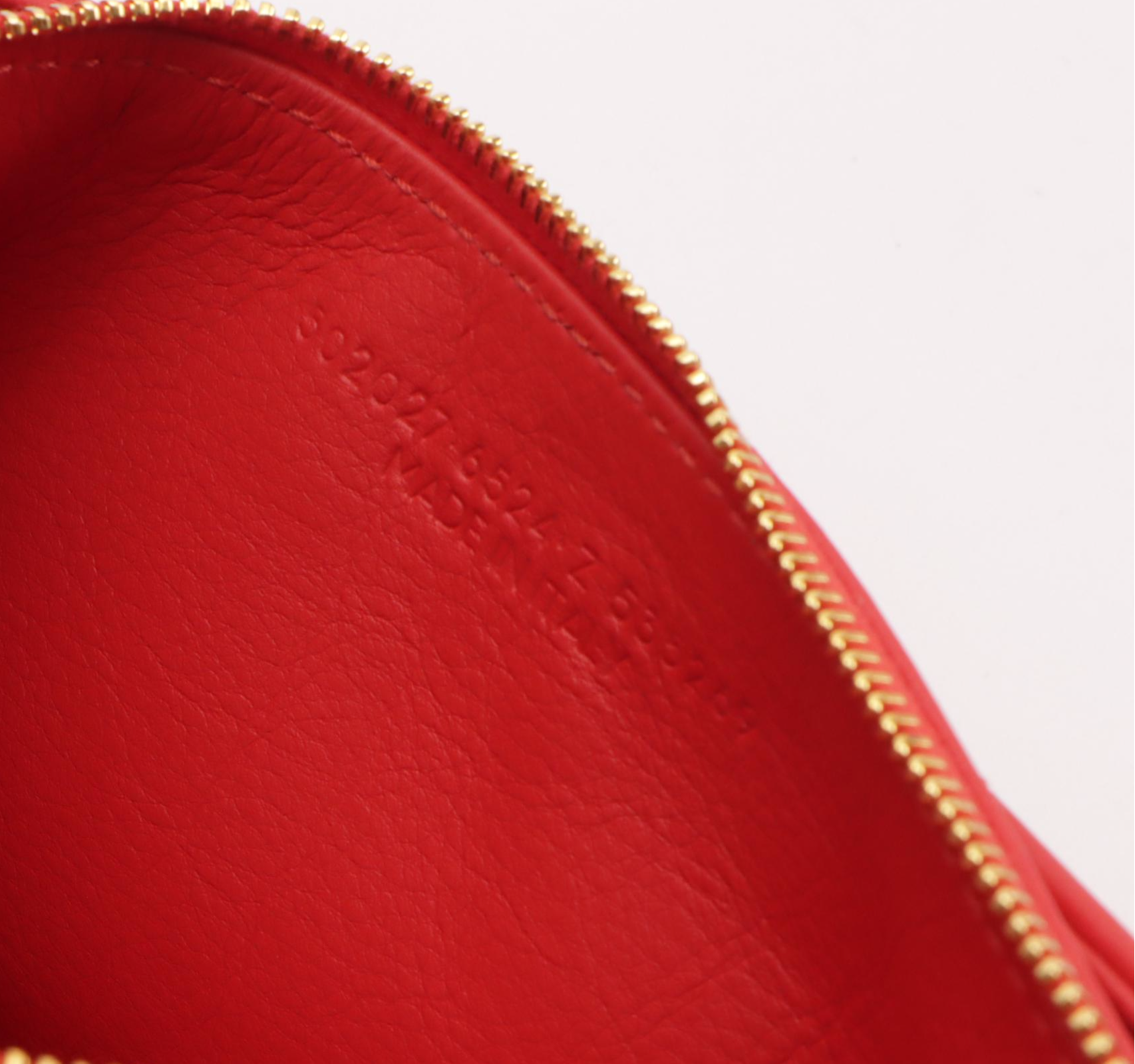 Balenciaga Blanket Reporter Shoulder Bag in Red Embroidered Calfskin Leather