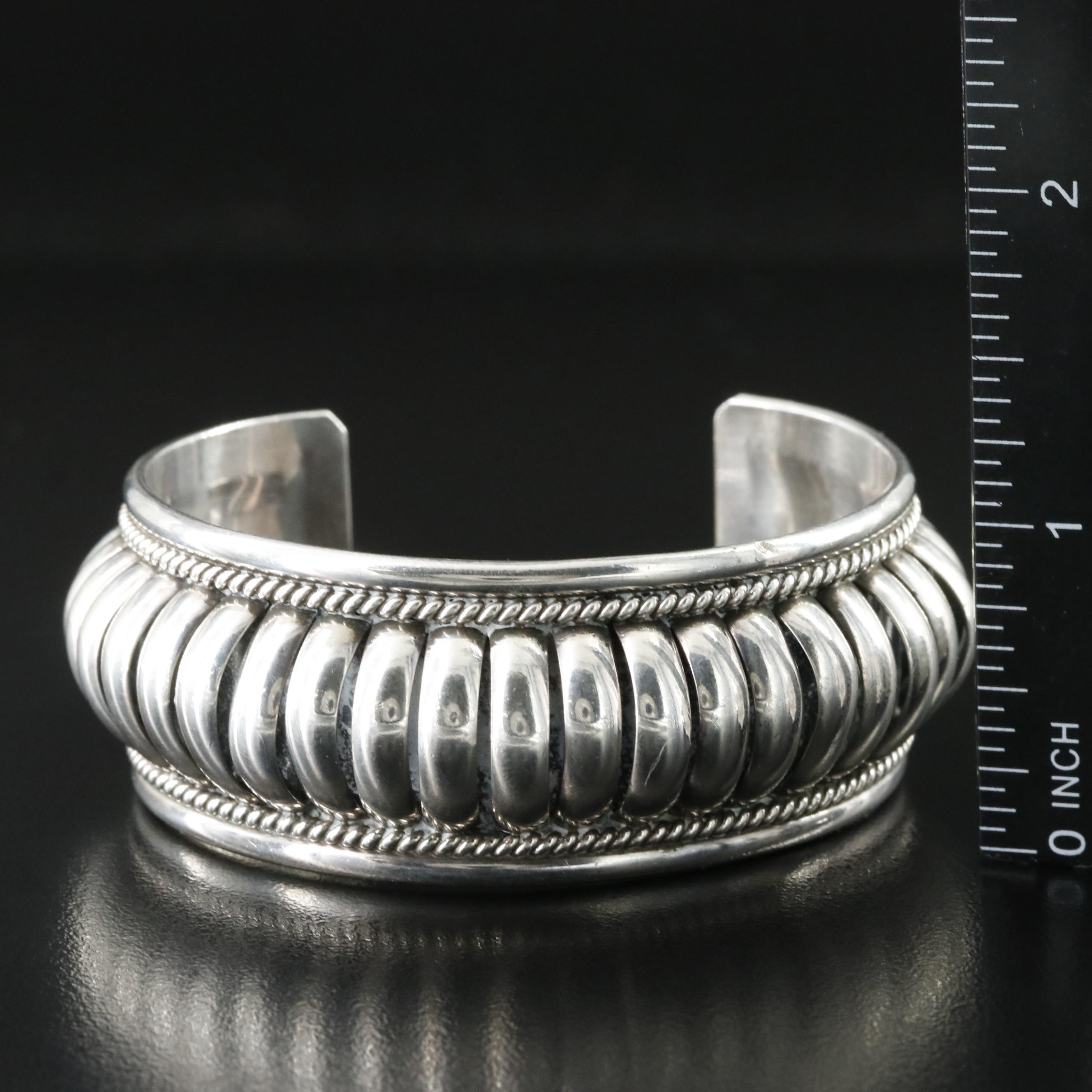Priscilla Apache Navajo Diné Sterling Cuff