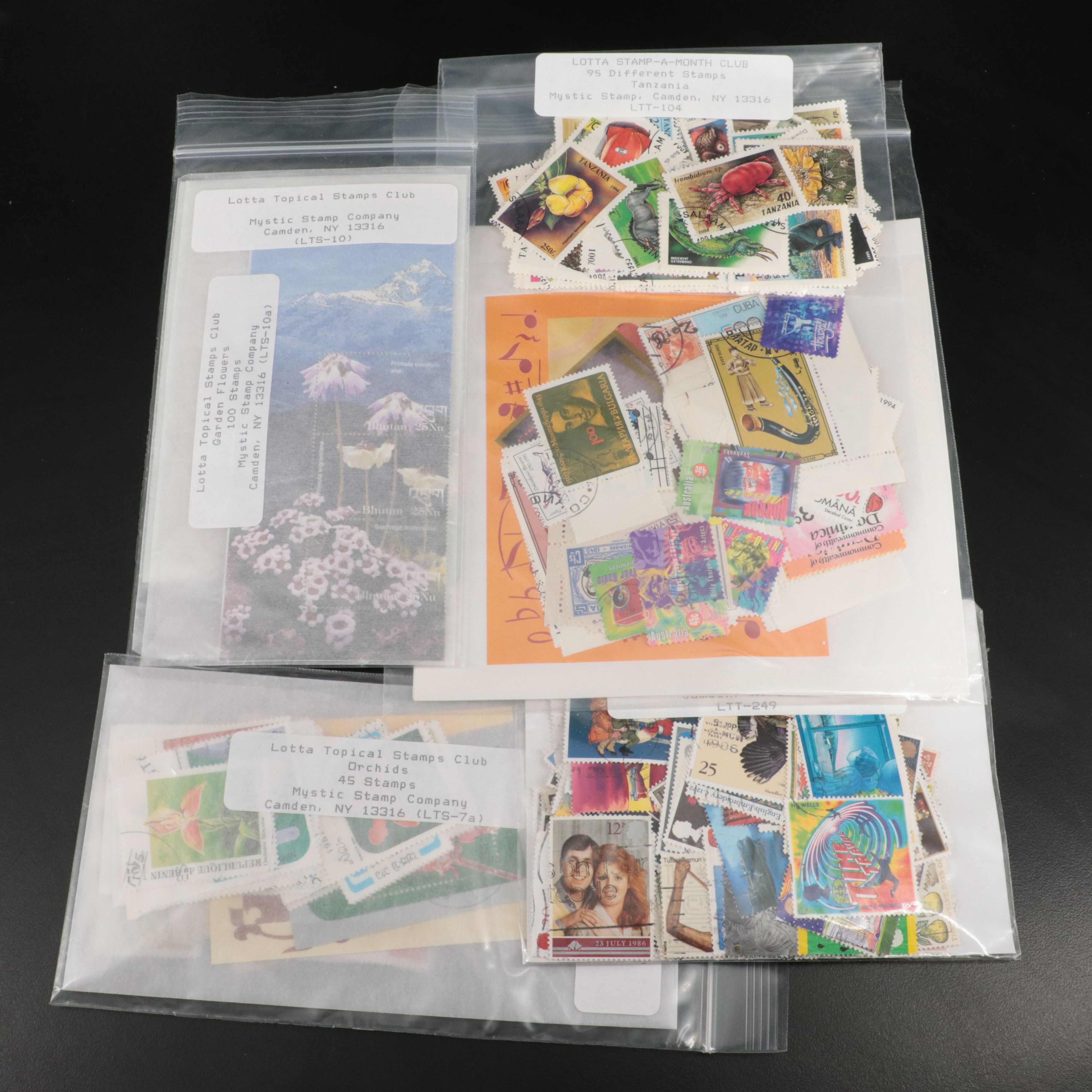 Large Collection of World Postage Stamps, Including Princess Diana