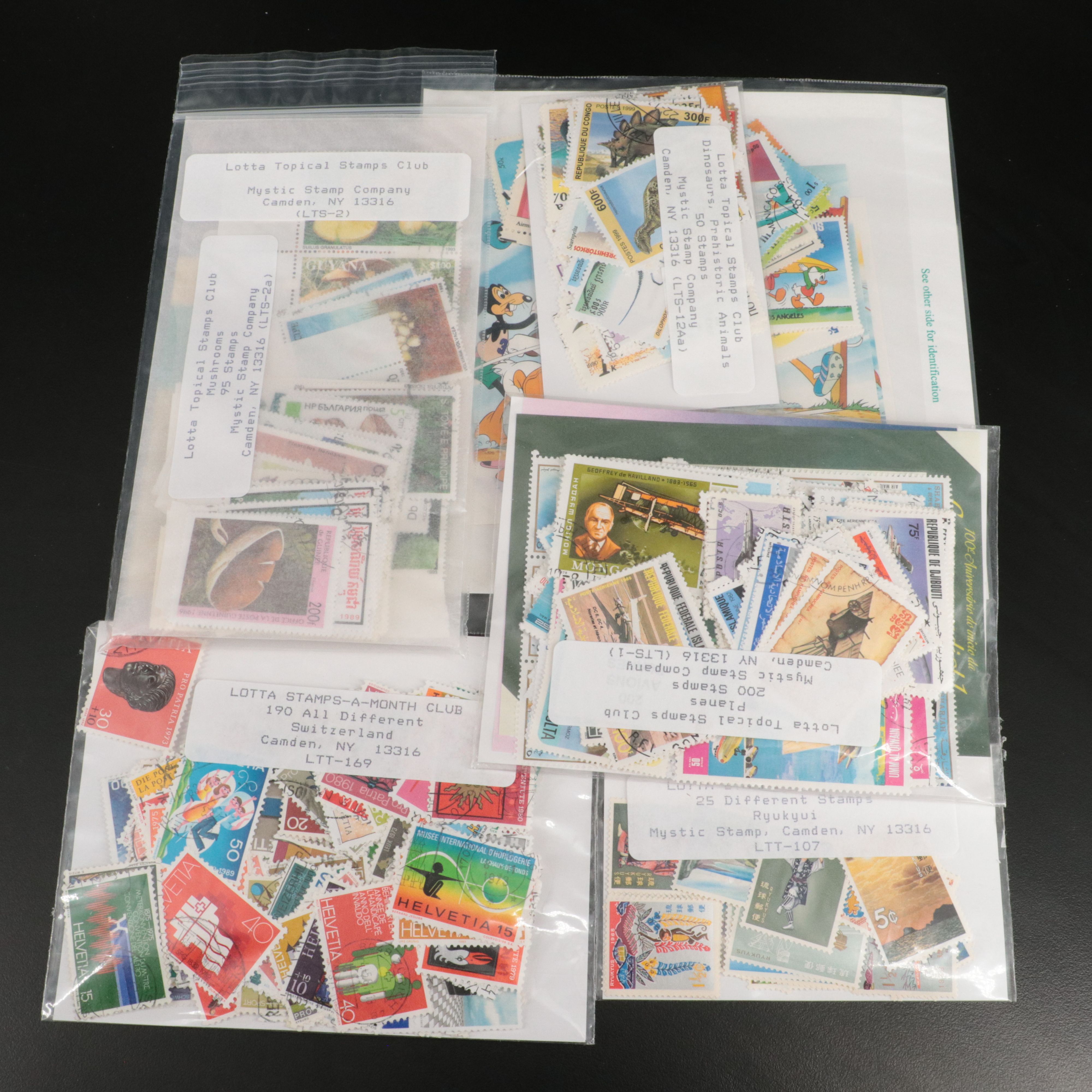 Large Collection of World Postage Stamps, Including Princess Diana