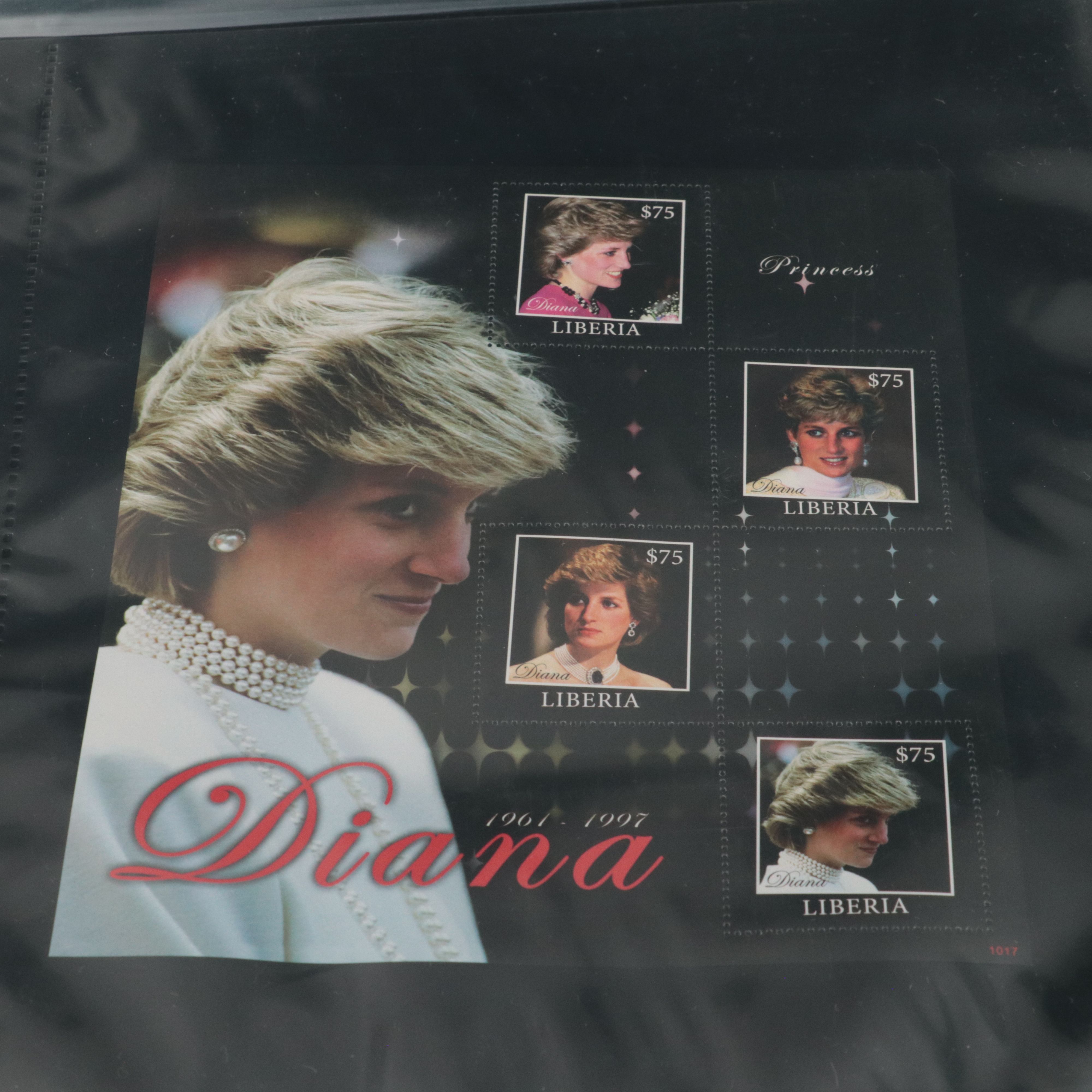 Large Collection of World Postage Stamps, Including Princess Diana