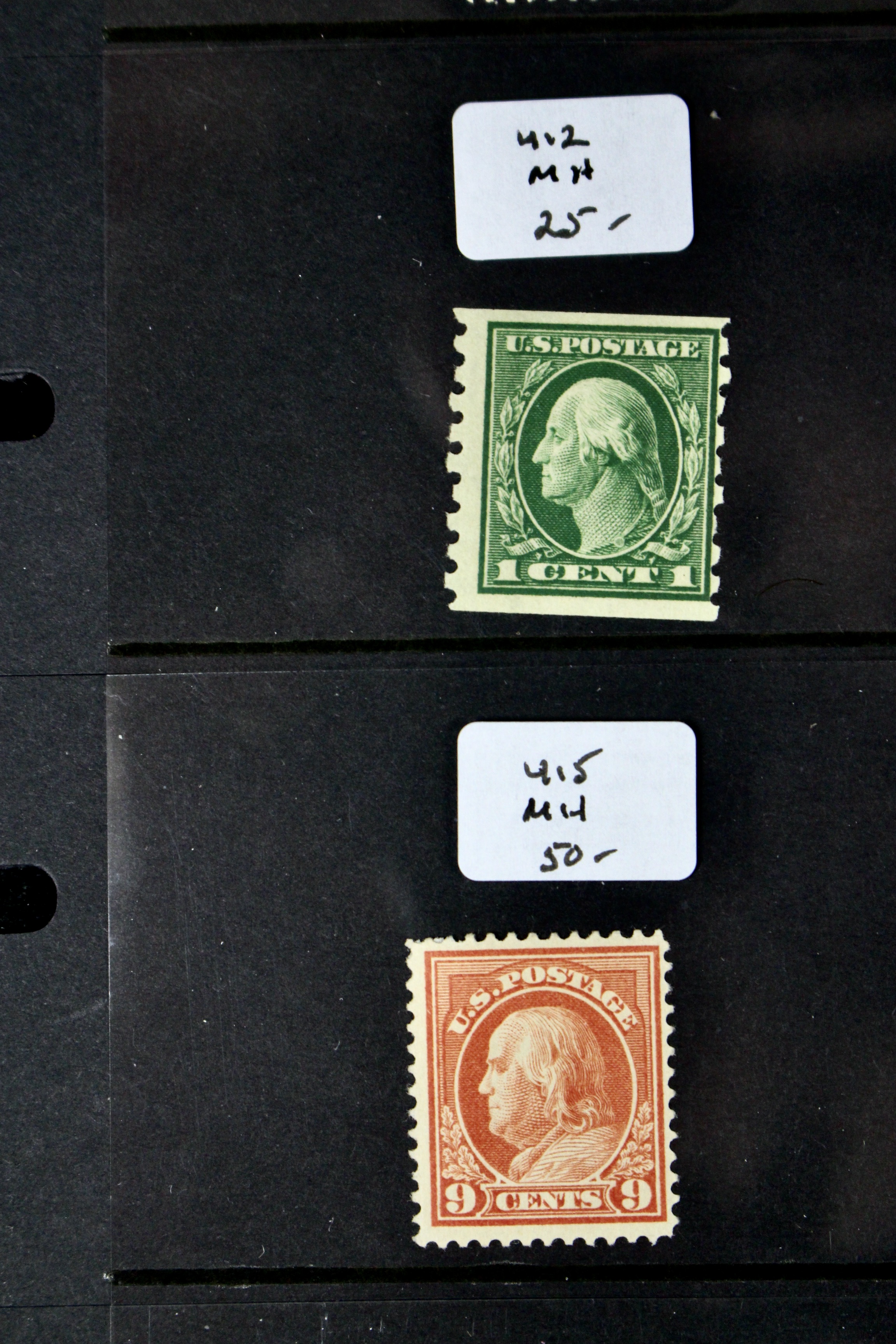 Fourteen Different Early U.S. Stamps Ranging from Scott #s 397-419