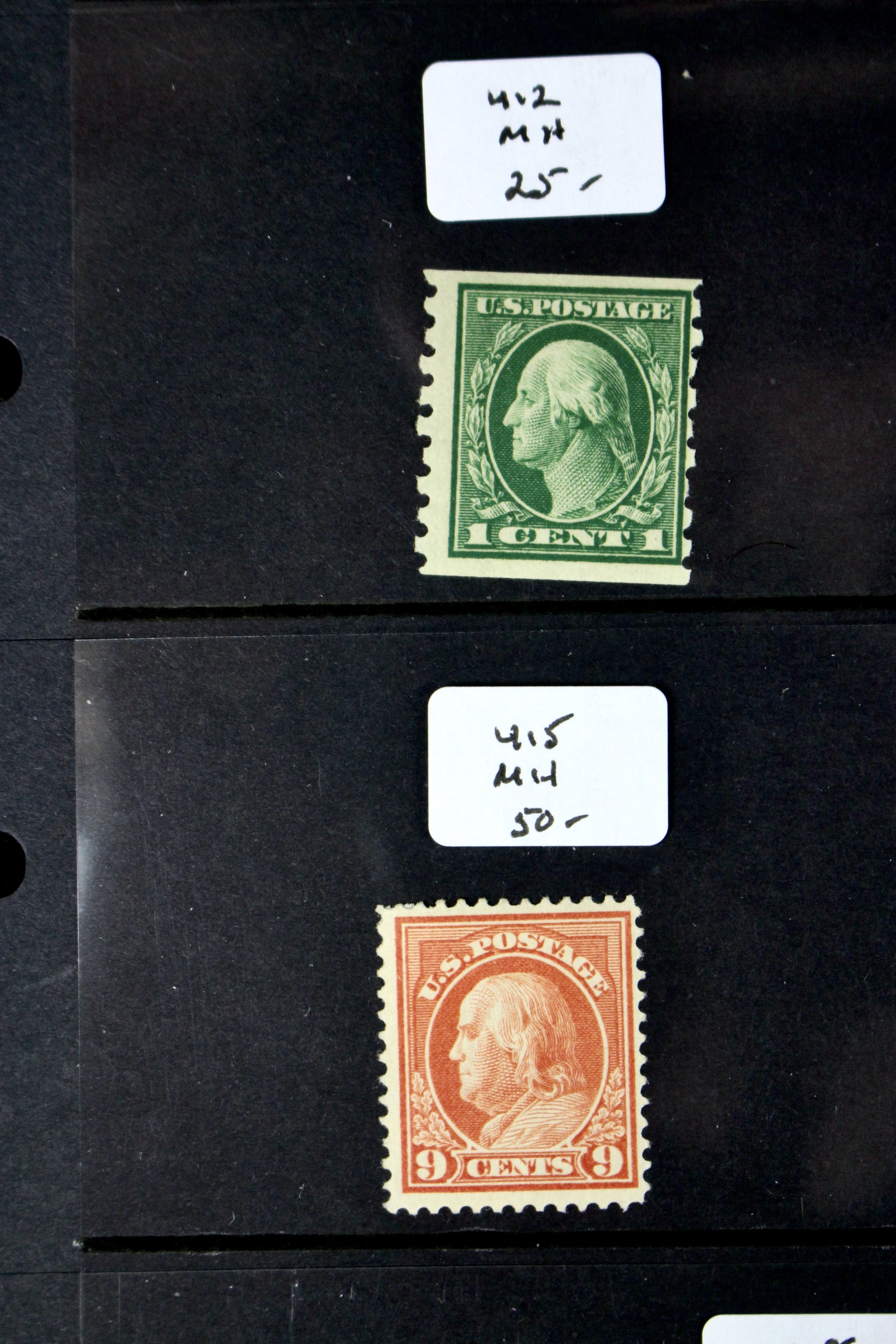 Fourteen Different Early U.S. Stamps Ranging from Scott #s 397-419