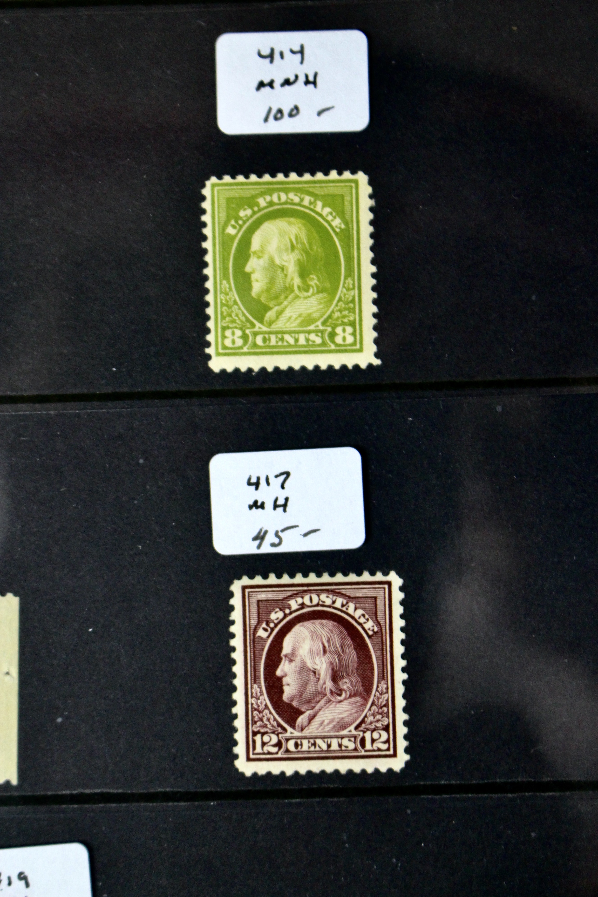 Fourteen Different Early U.S. Stamps Ranging from Scott #s 397-419
