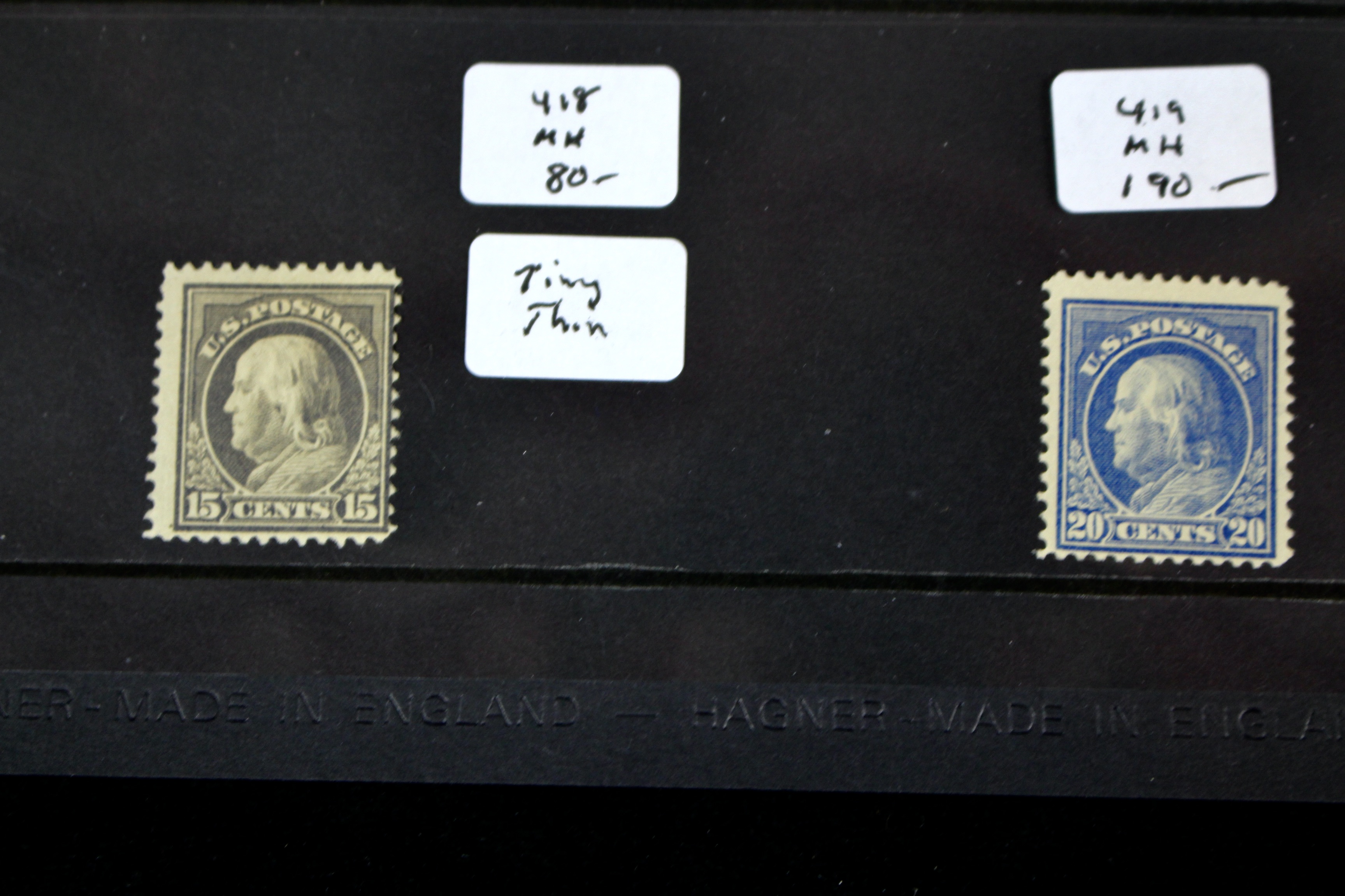 Fourteen Different Early U.S. Stamps Ranging from Scott #s 397-419