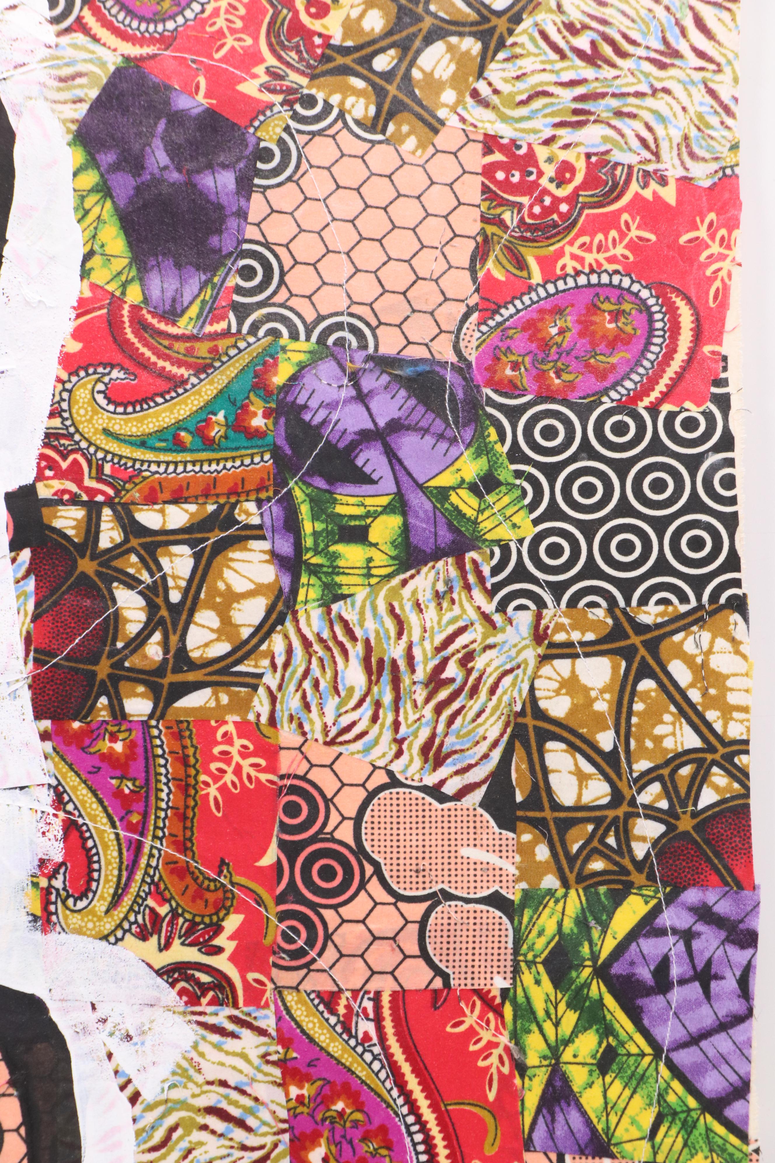 Abiola Idowu Modern Mixed Media Painting "Sensurtuun- Good Morning Love," 2024