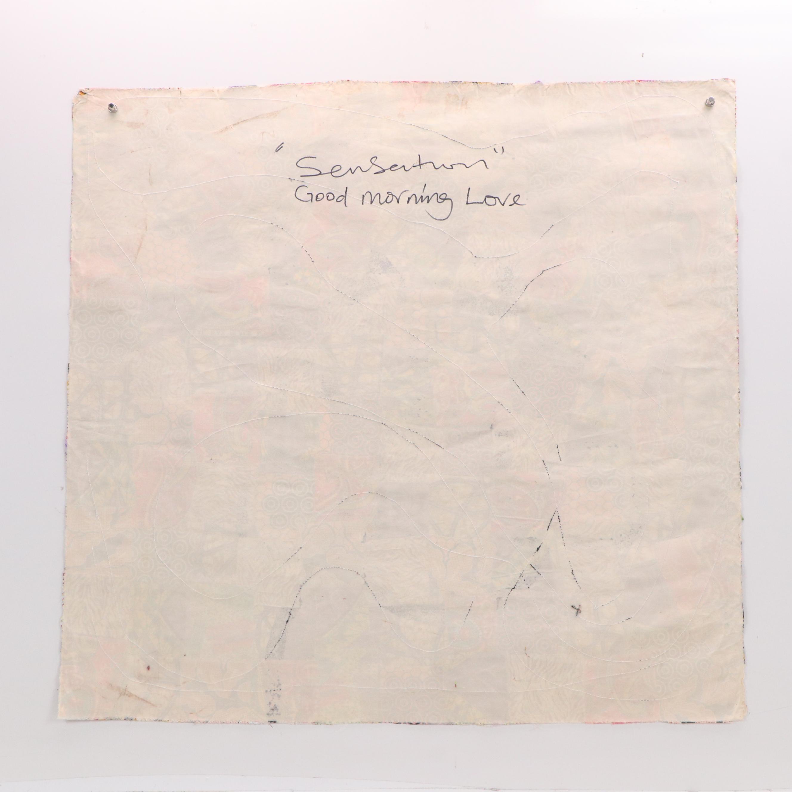 Abiola Idowu Modern Mixed Media Painting "Sensurtuun- Good Morning Love," 2024