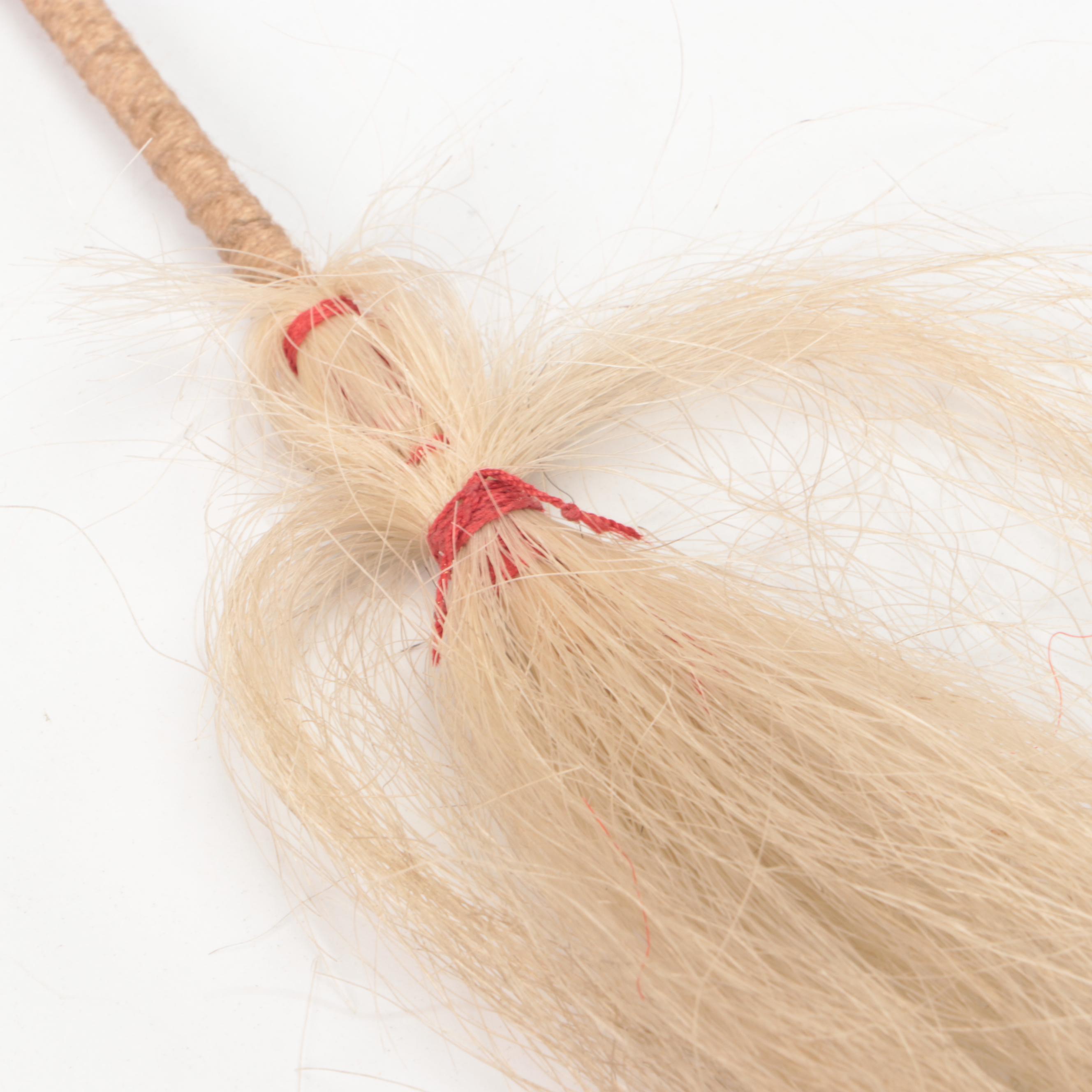 Chinese Bell, Broom and Other Vellum and Hair Shadow Puppet Accessories