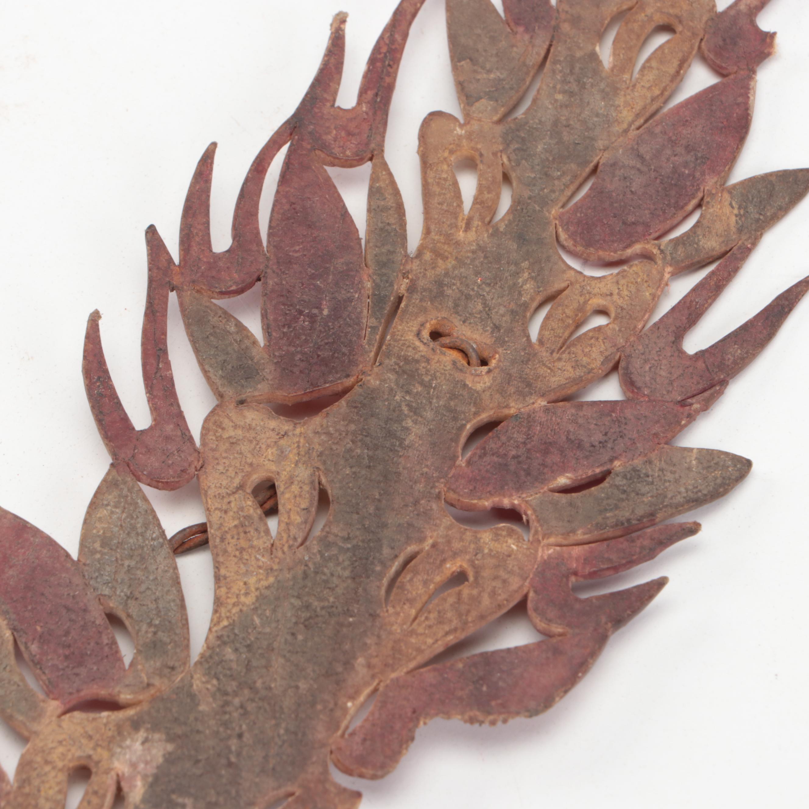 Chinese Bell, Broom and Other Vellum and Hair Shadow Puppet Accessories