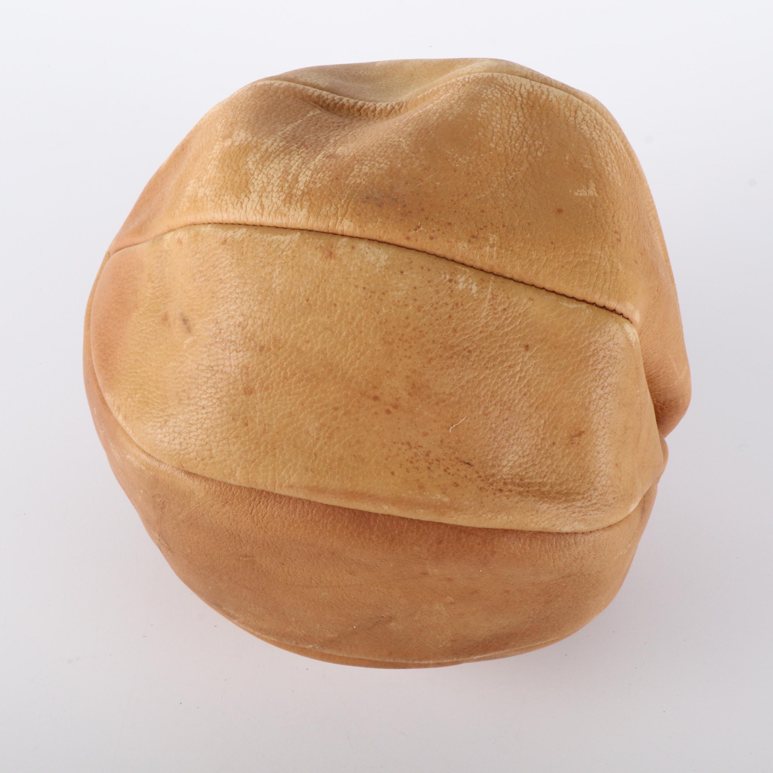 Leather  Basketball with Everlast Boxing Gloves, Early to Mid-20th Century