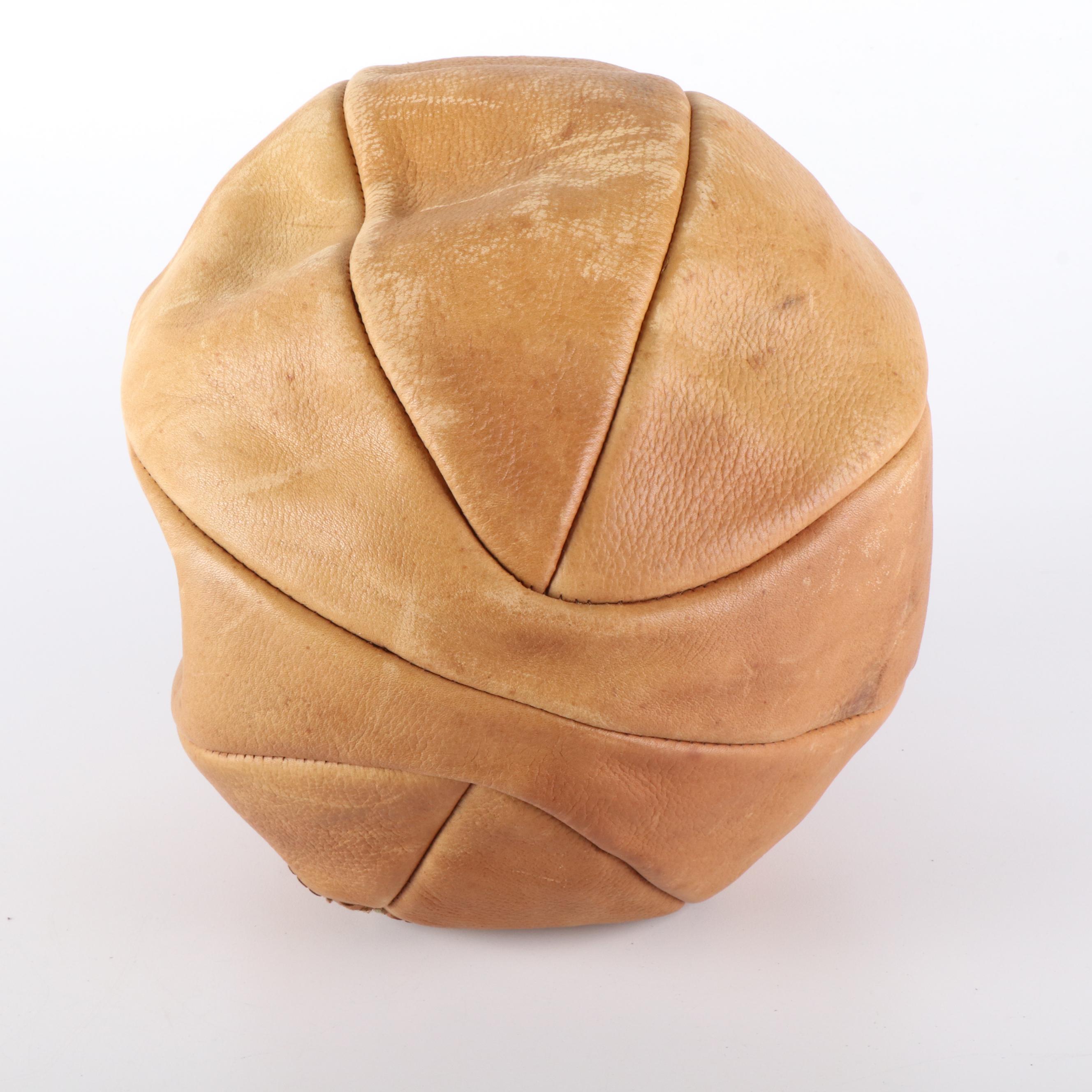 Leather  Basketball with Everlast Boxing Gloves, Early to Mid-20th Century