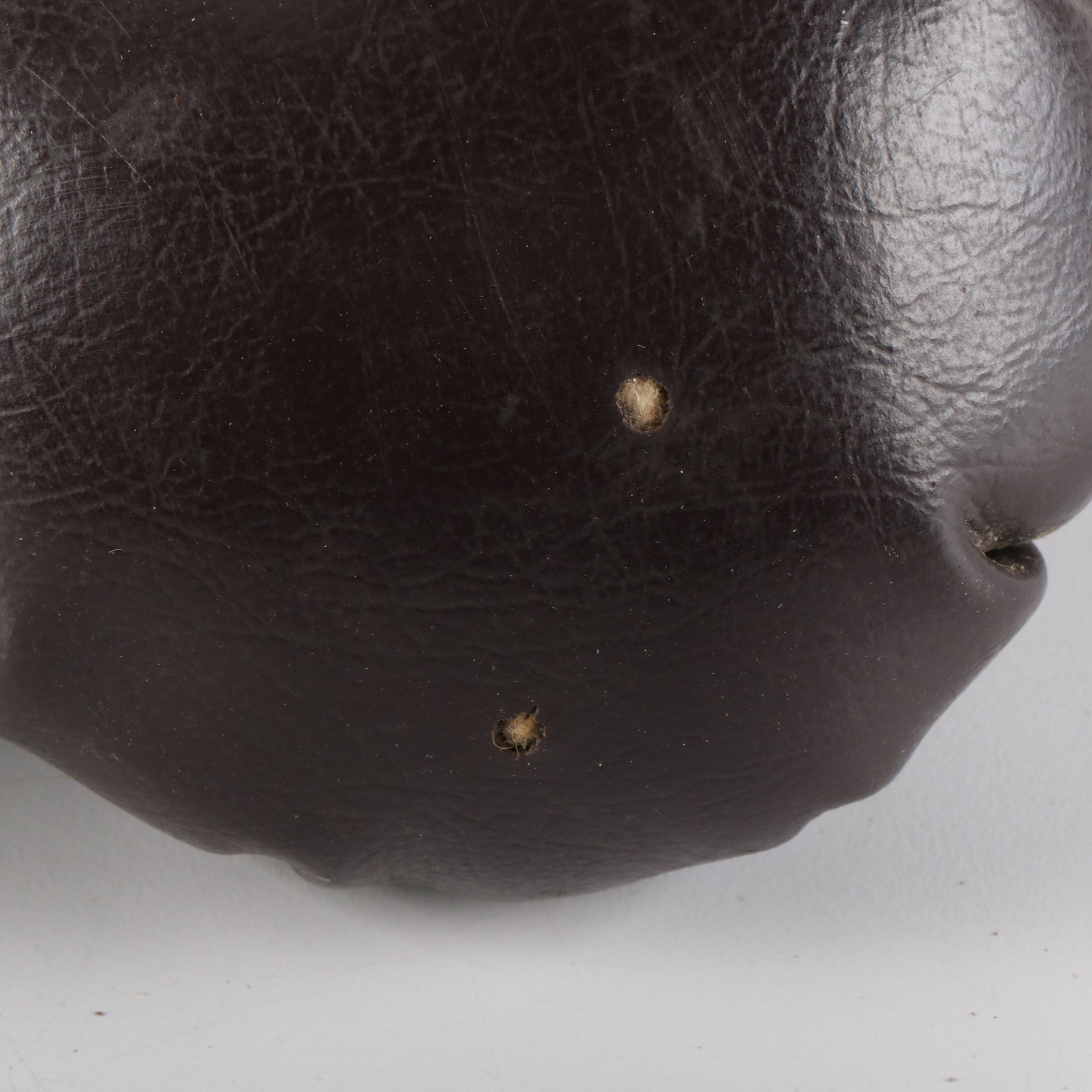 Leather  Basketball with Everlast Boxing Gloves, Early to Mid-20th Century