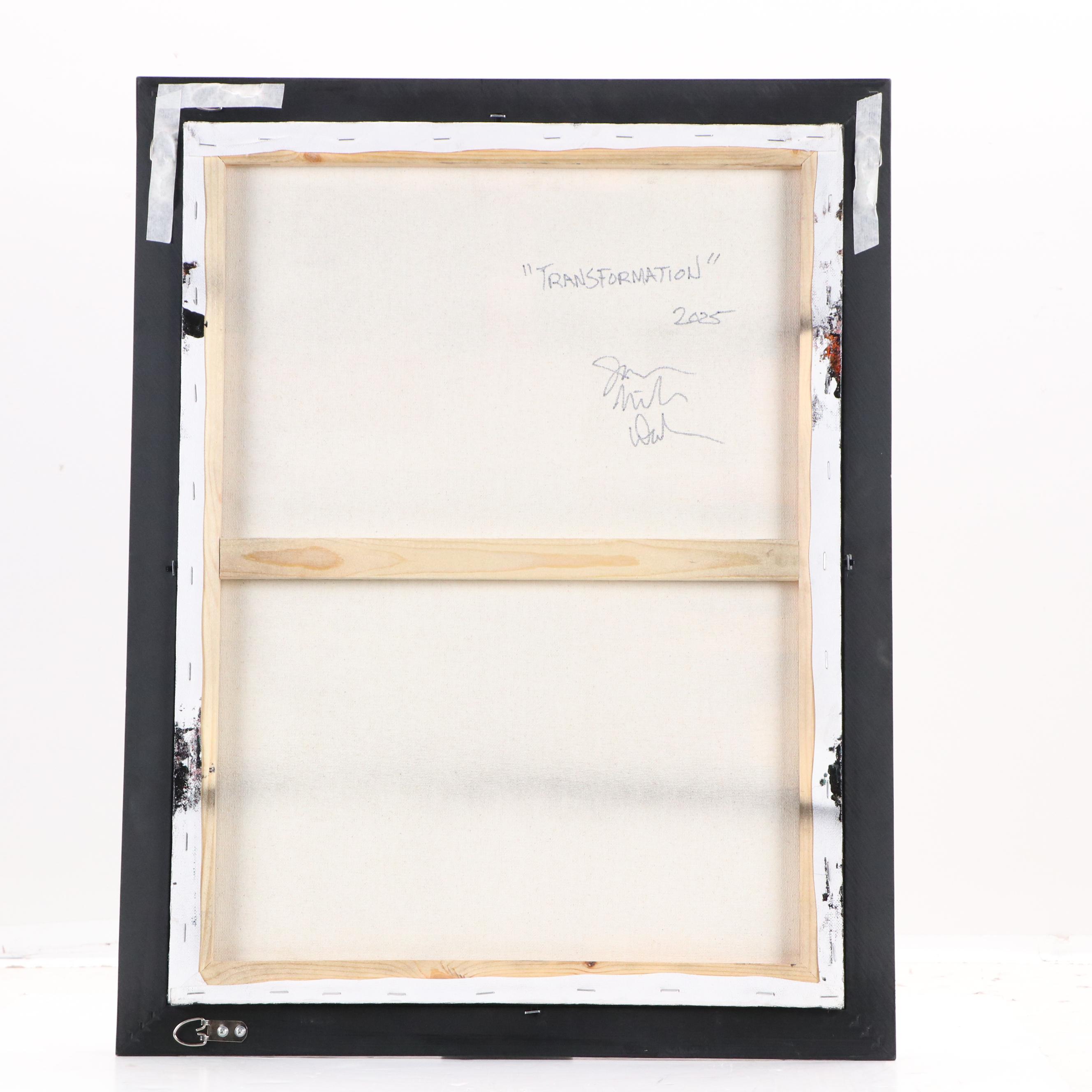 Jason Michael Durham Abstract Mixed Media Painting "Transformation," 2025