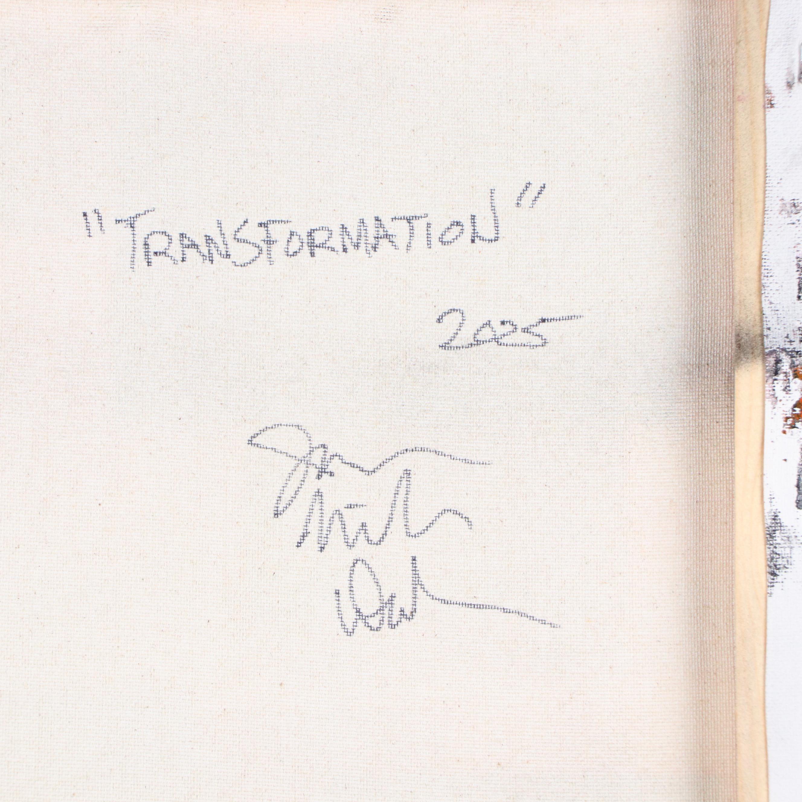 Jason Michael Durham Abstract Mixed Media Painting "Transformation," 2025