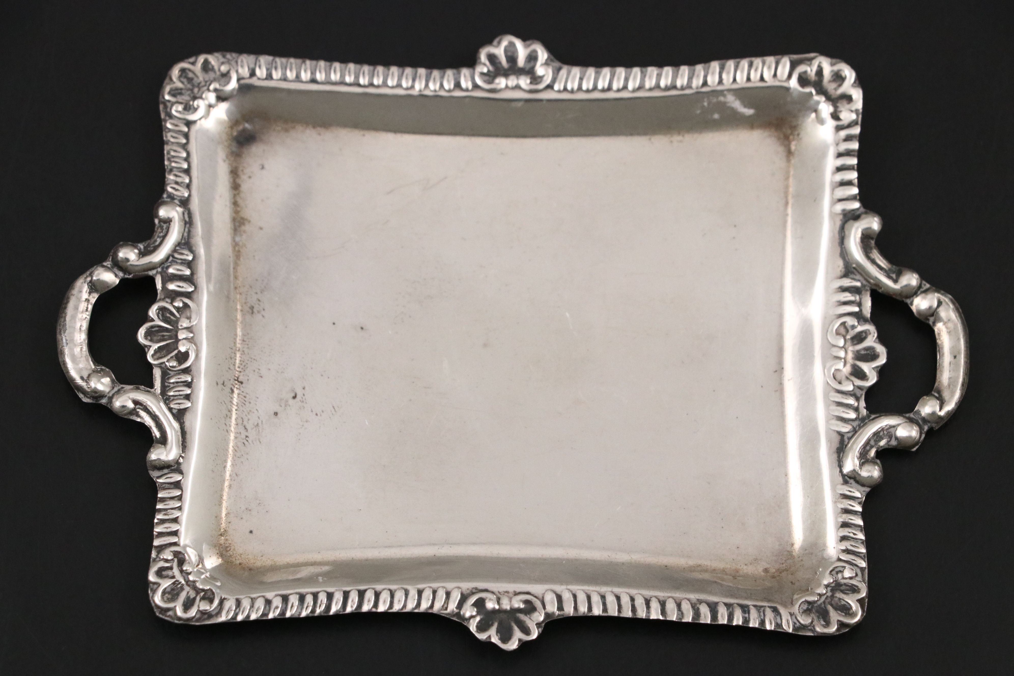 Peruvian Sterling Silver Miniature Tea and Coffee Service, Mid/Late 20th Century