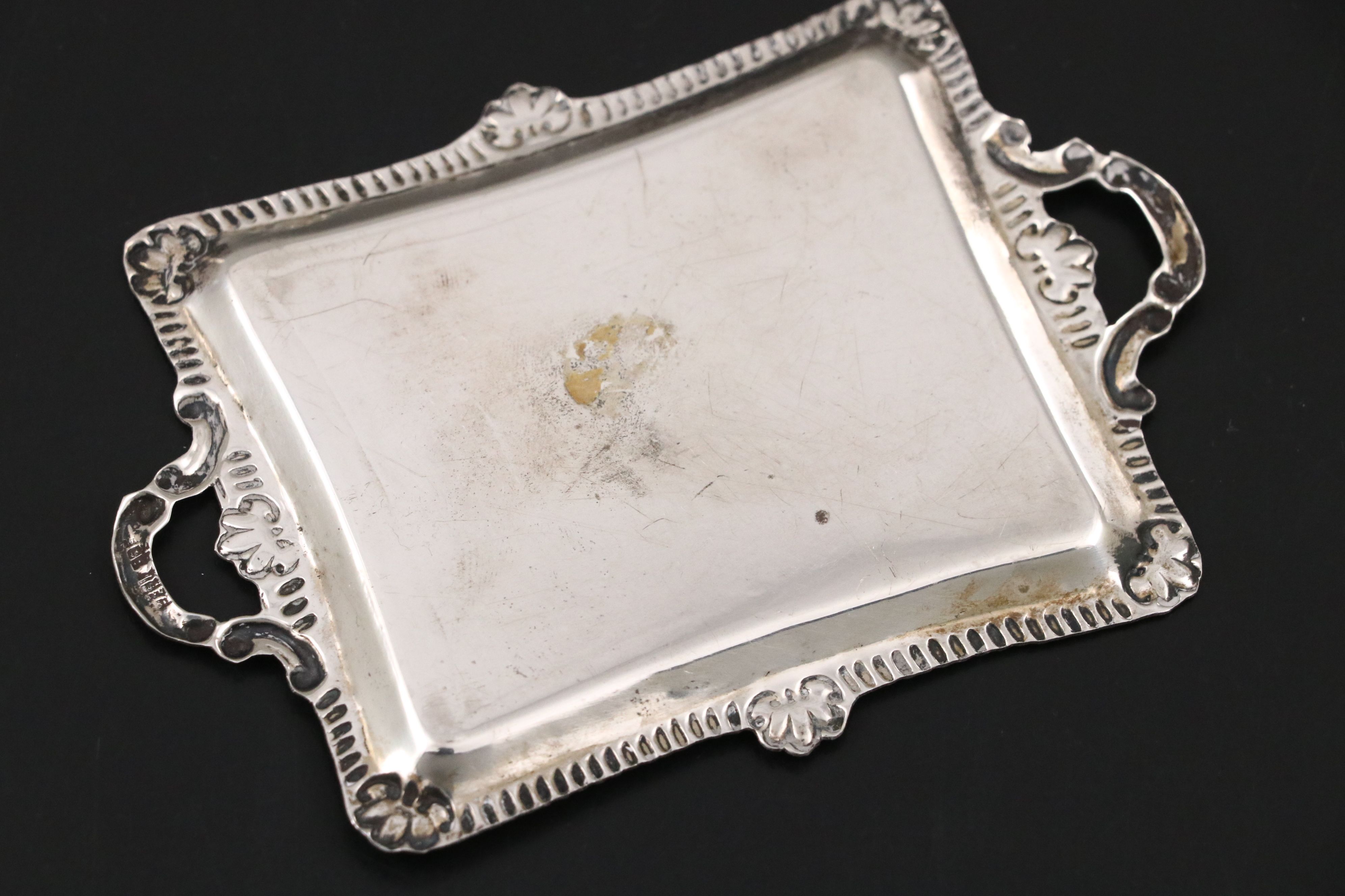 Peruvian Sterling Silver Miniature Tea and Coffee Service, Mid/Late 20th Century