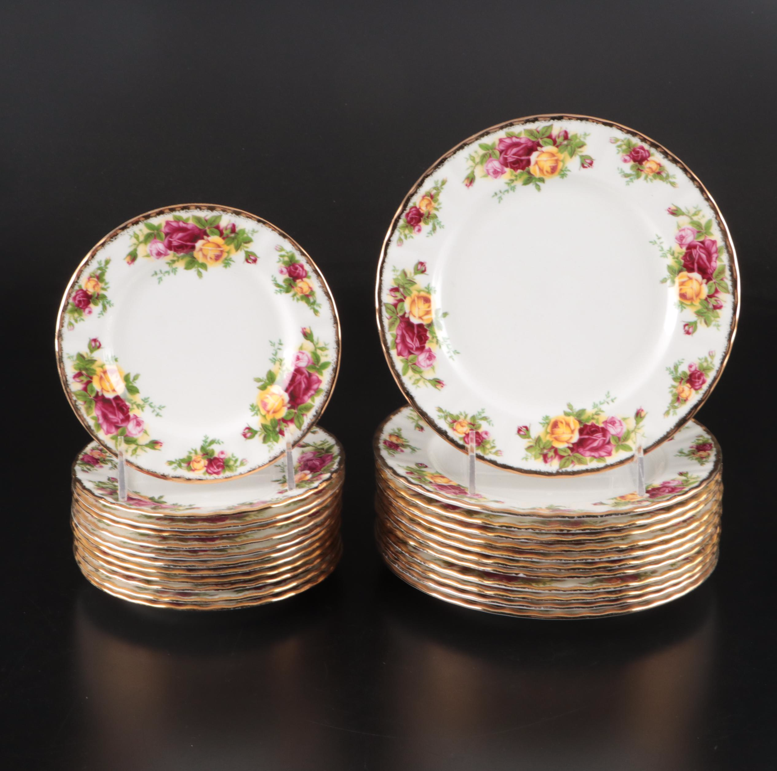 Royal Albert "Old Country Roses" Gilt Bone China Dinnerware
