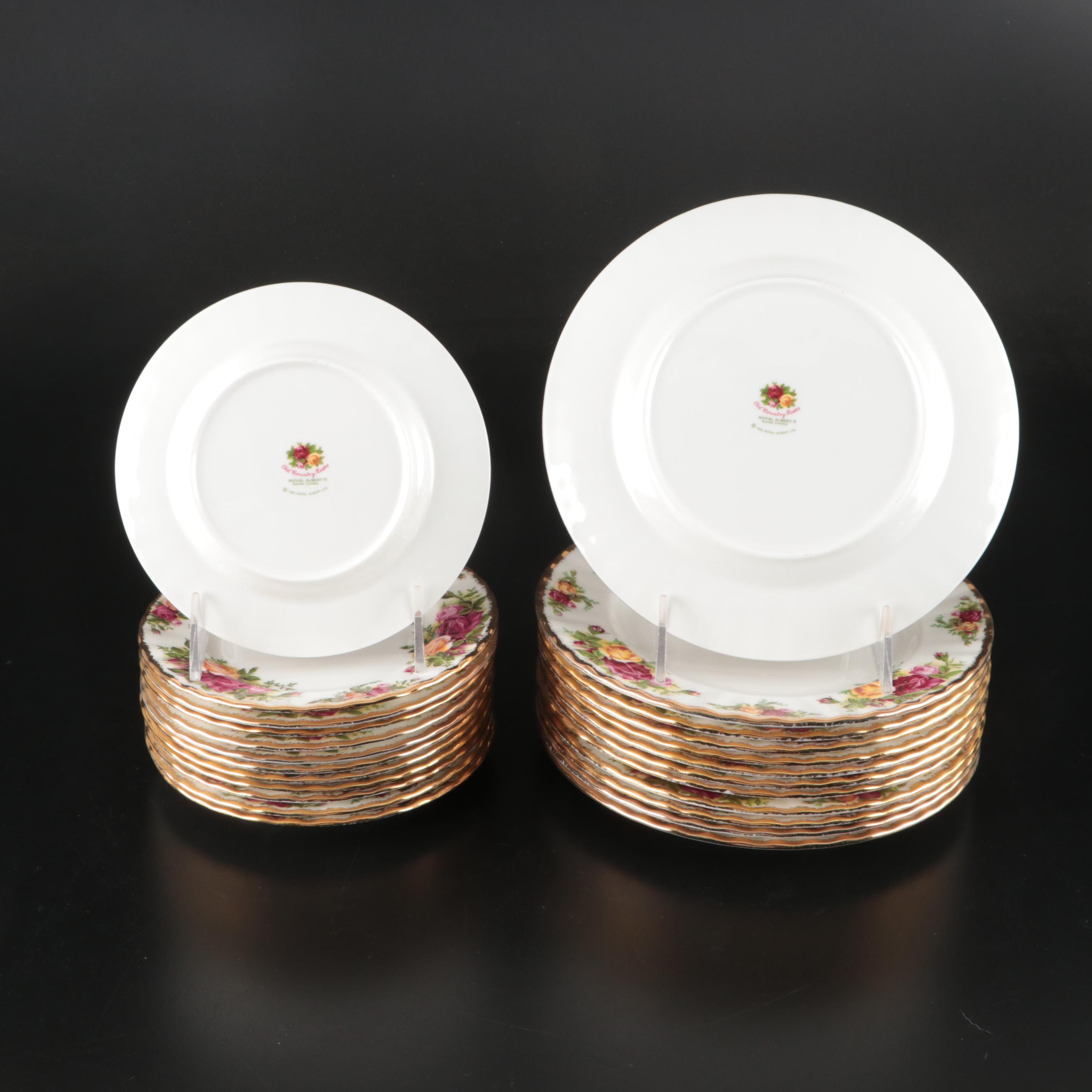 Royal Albert "Old Country Roses" Gilt Bone China Dinnerware