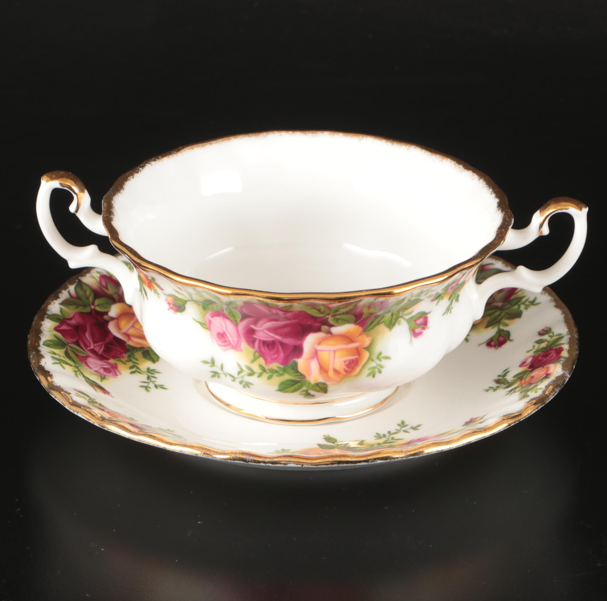 Royal Albert "Old Country Roses" Gilt Bone China Dinnerware