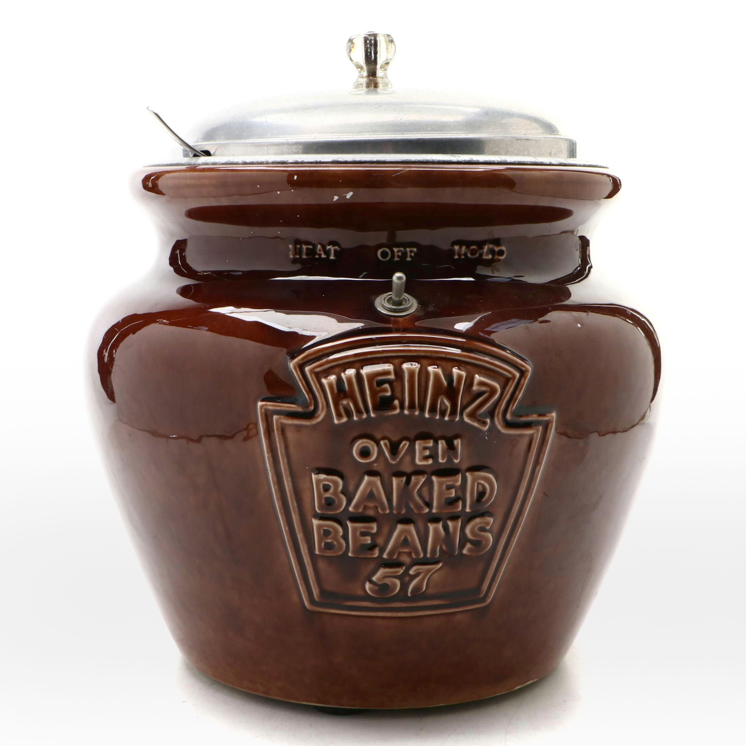 Vintage Heinz Ceramic and Metal Electric Baked Bean Pot, Mid to Late 20th C.