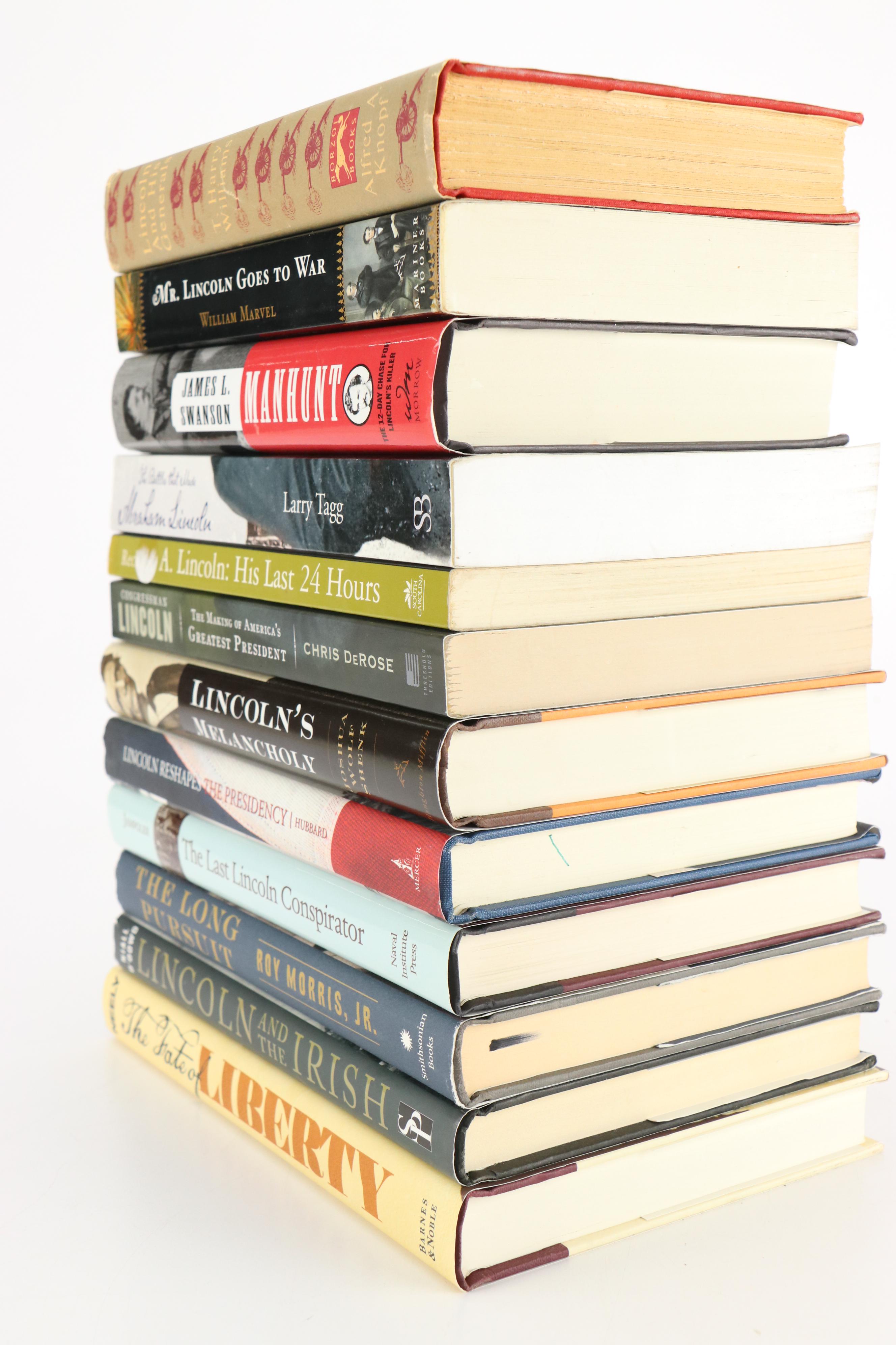 First Edition "The Long Pursuit" by Roy Morris Jr. and More Lincoln Books