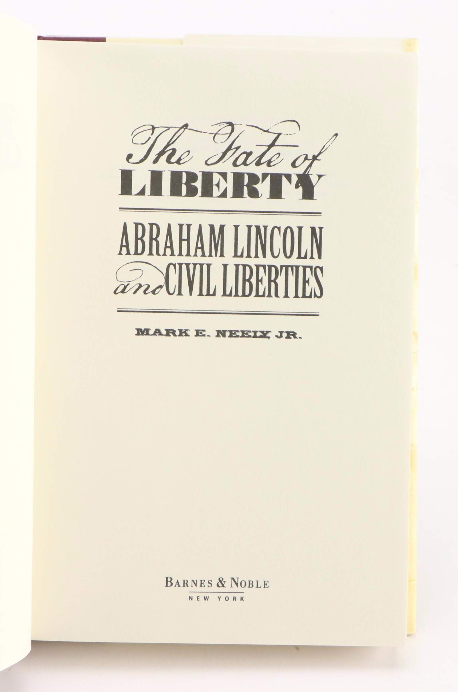 First Edition "The Long Pursuit" by Roy Morris Jr. and More Lincoln Books