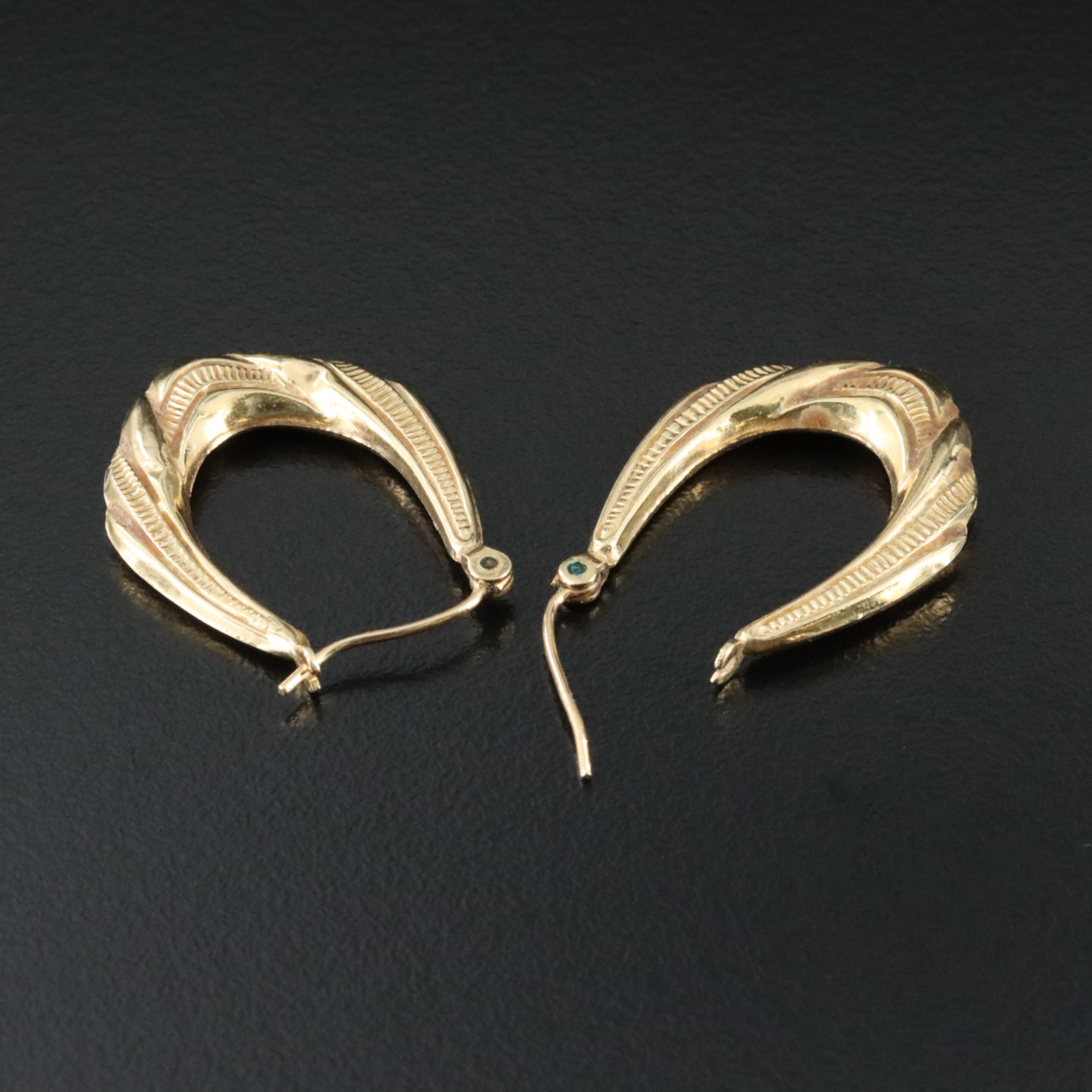 14K Hoop Earrings