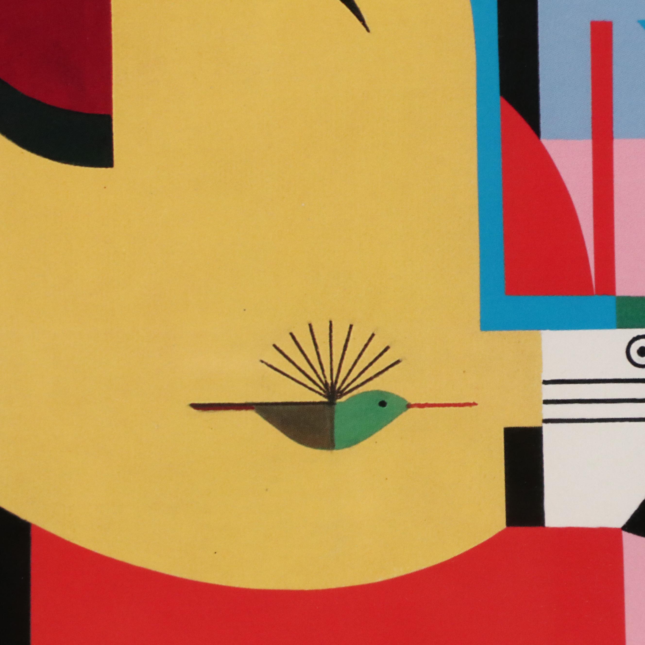 Charley Harper Offset Lithograph "Wings of the World," 1996