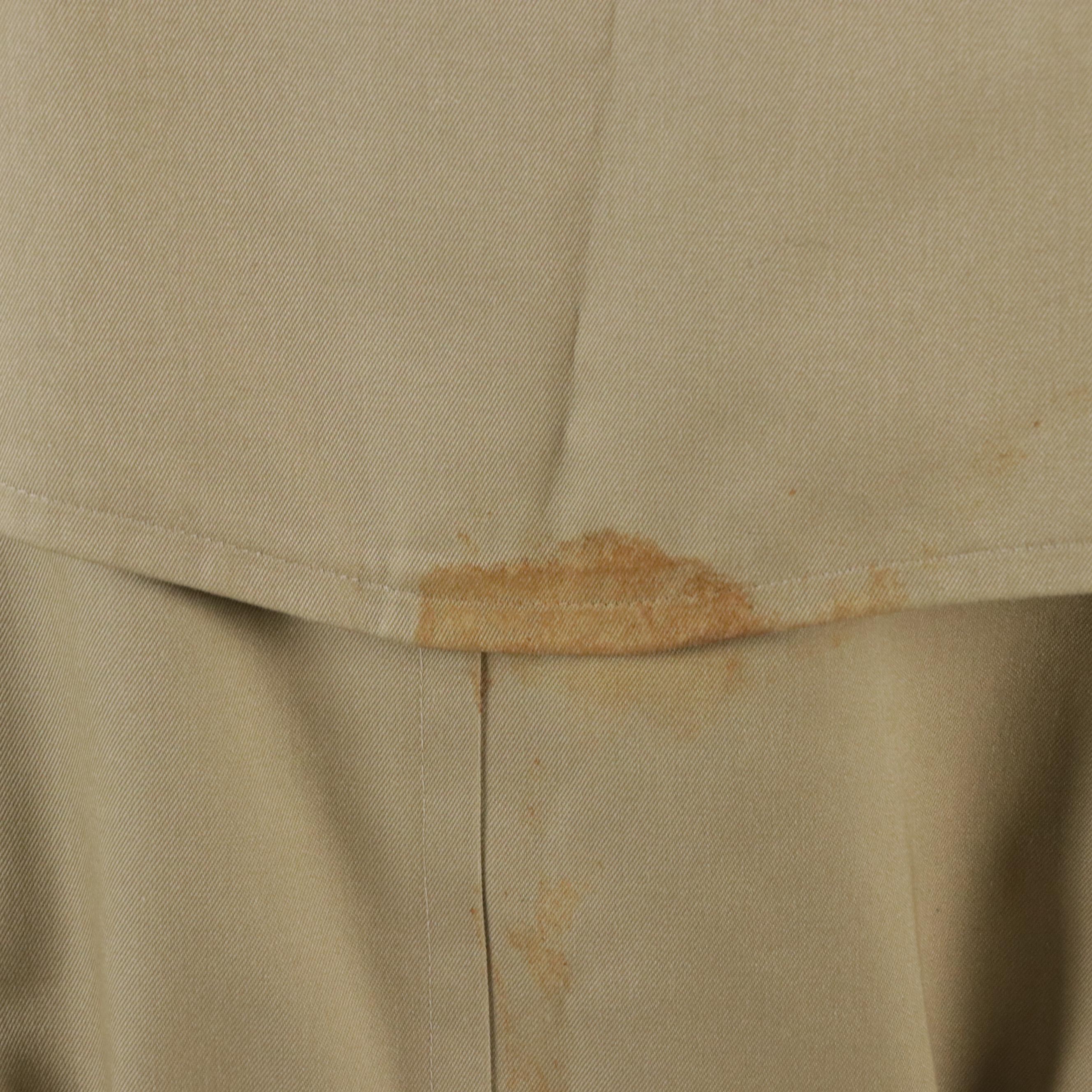 Burberrys Double-Breasted Gabardine Trenchcoat with Wool Liner