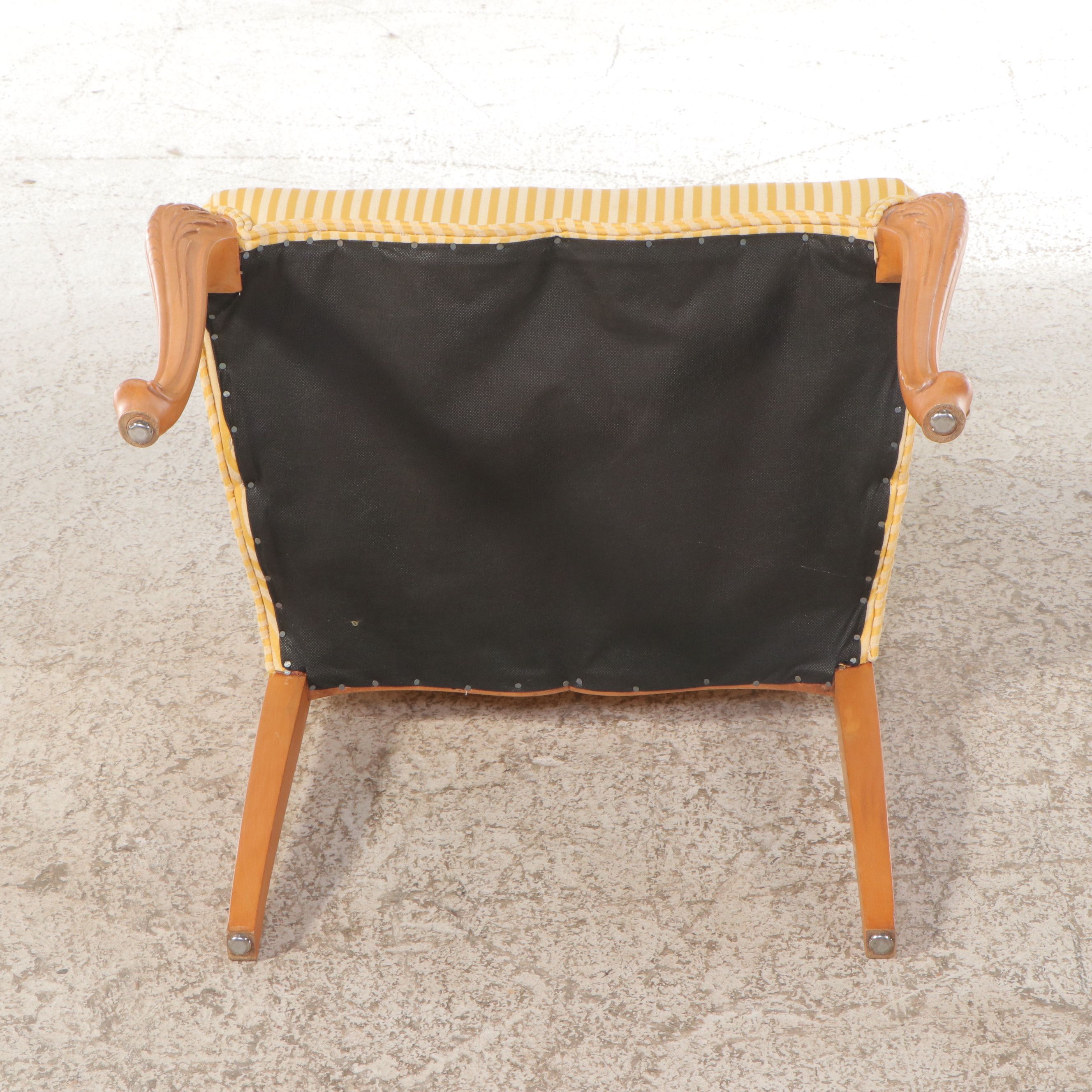 Louis XV Style Vanity Table with Upholstered Stool