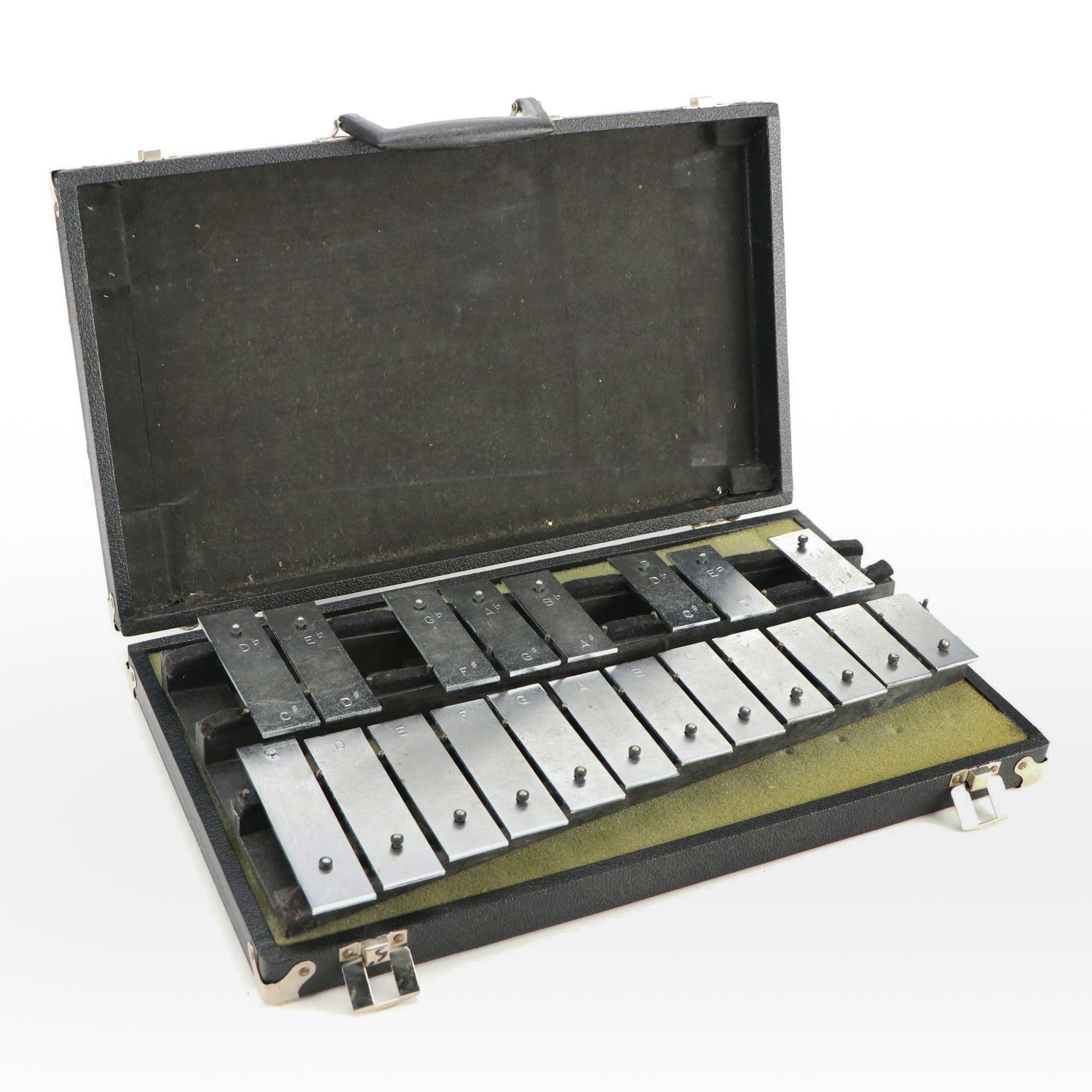 Vintage Glockenspiel with Plastic Case