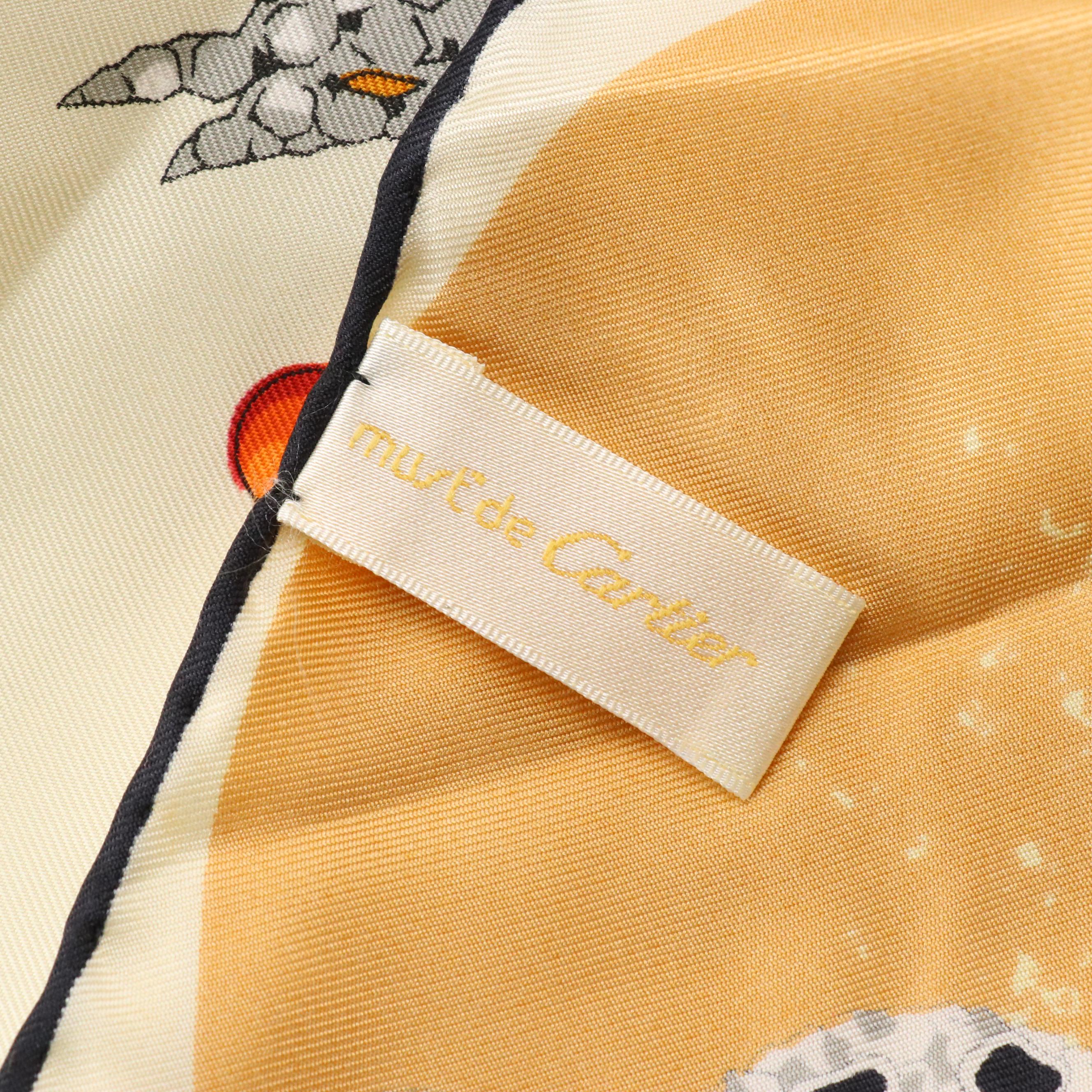 Cartier Must de Cartier Bijouterie Scarf 90 in Silk Twill