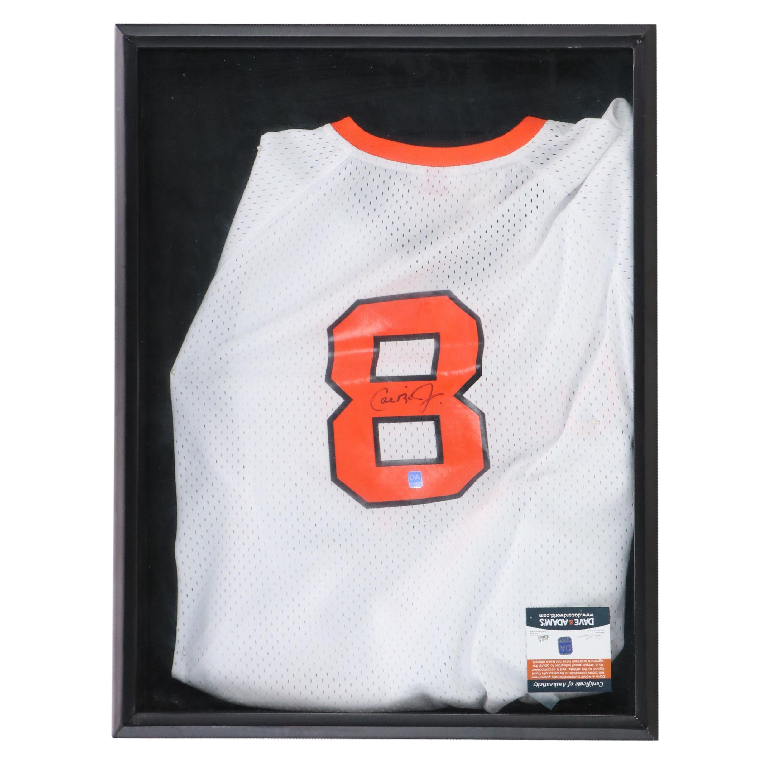 Cal Ripken Jr. Signed Baseball Jersey in Shadowbox Frame