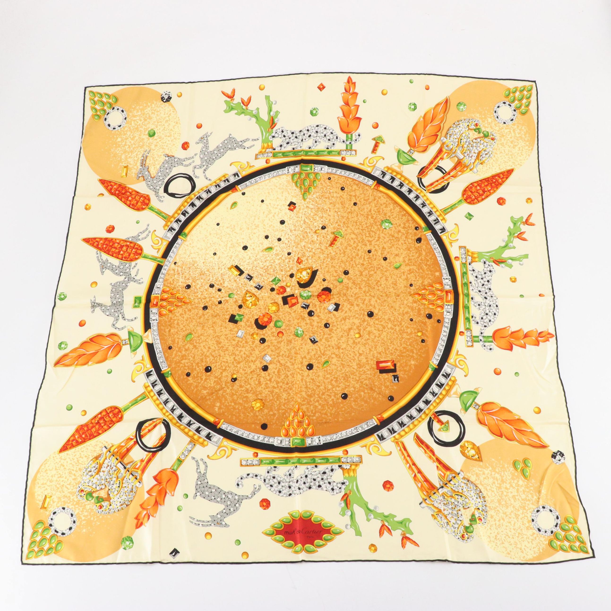 Cartier Must de Cartier Bijouterie Scarf 90 in Silk Twill