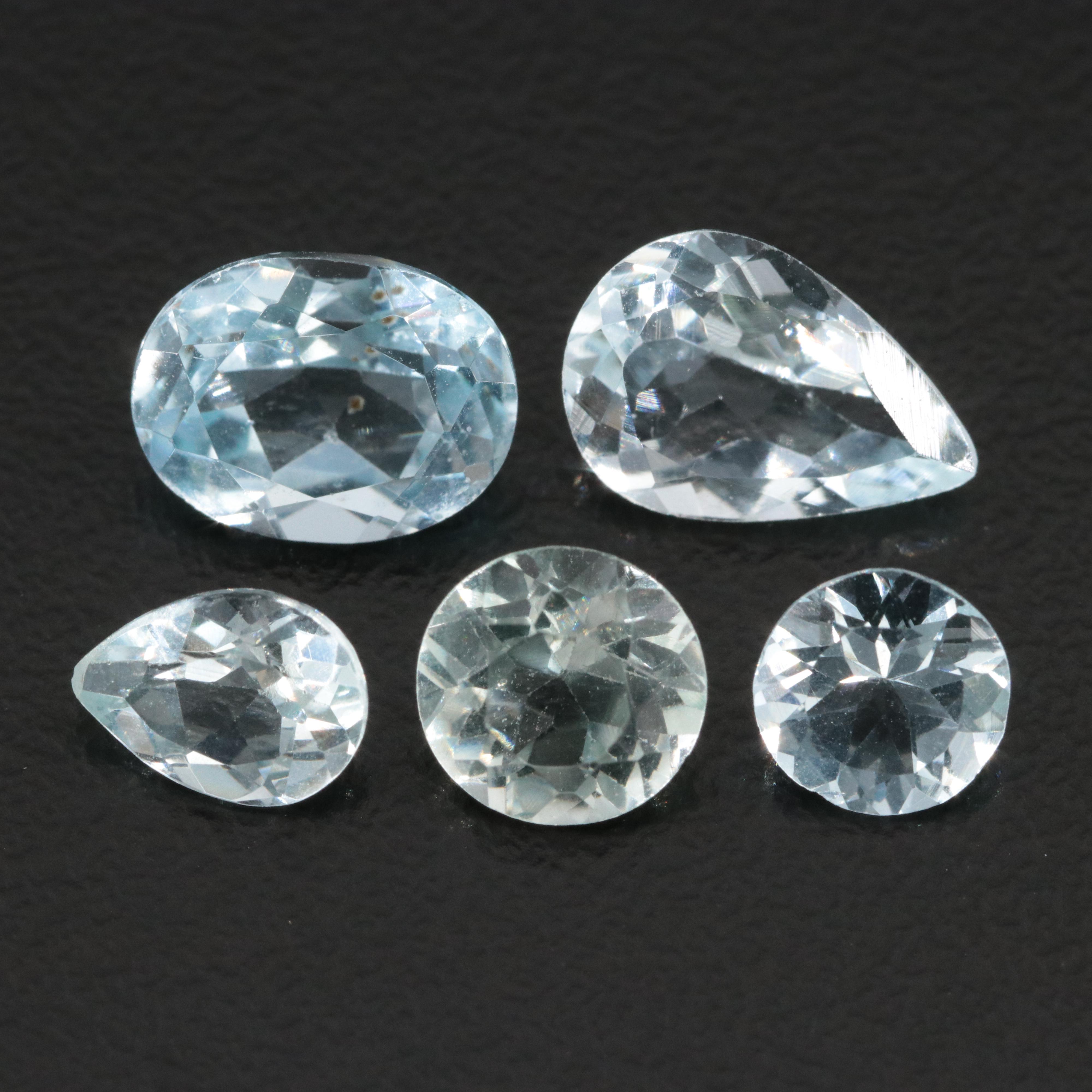 Loose 5.98 CTW Aquamarine and Topaz Lot