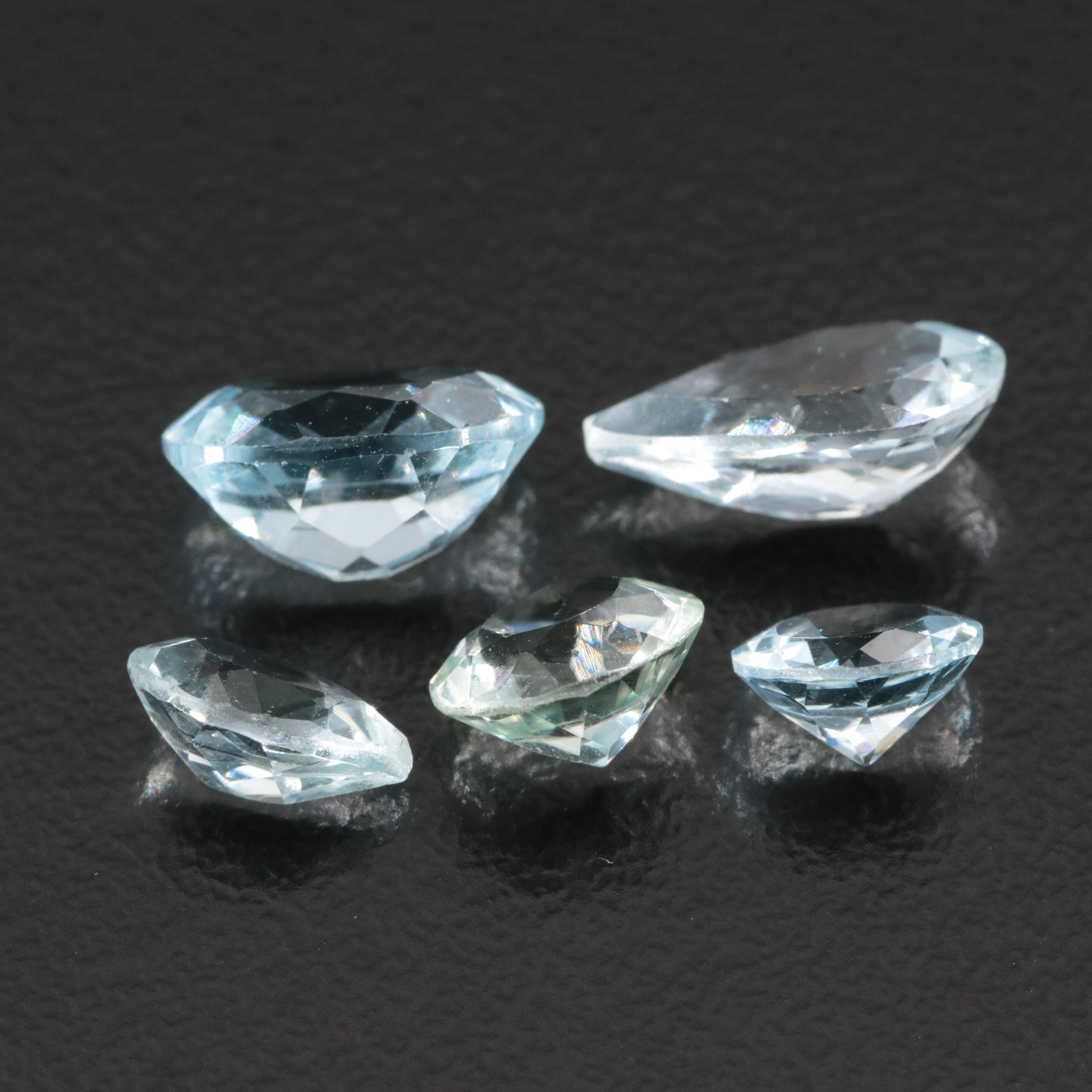Loose 5.98 CTW Aquamarine and Topaz Lot