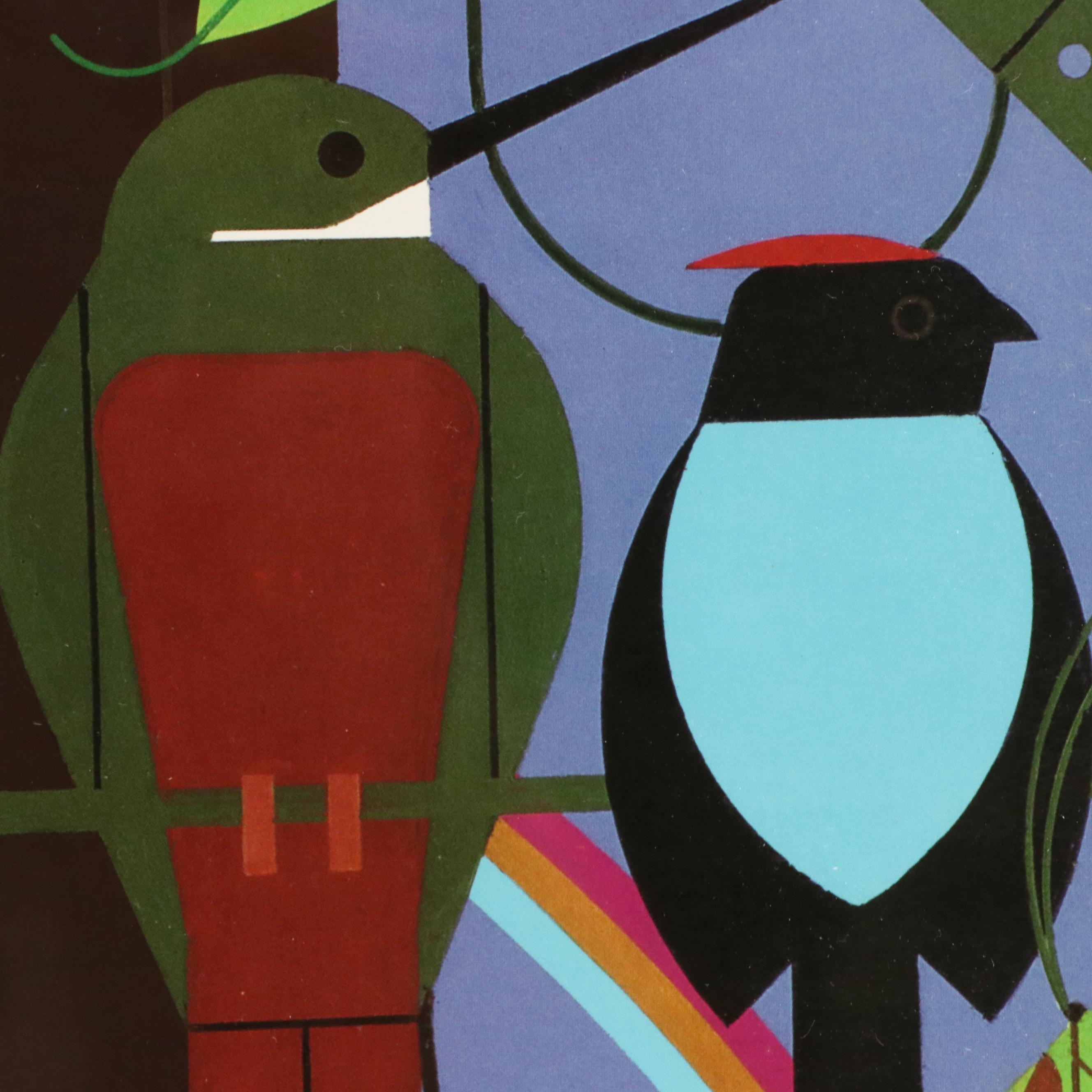 Offset Lithograph After Charley Harper "Monteverde, The Cloud Forest," 1999