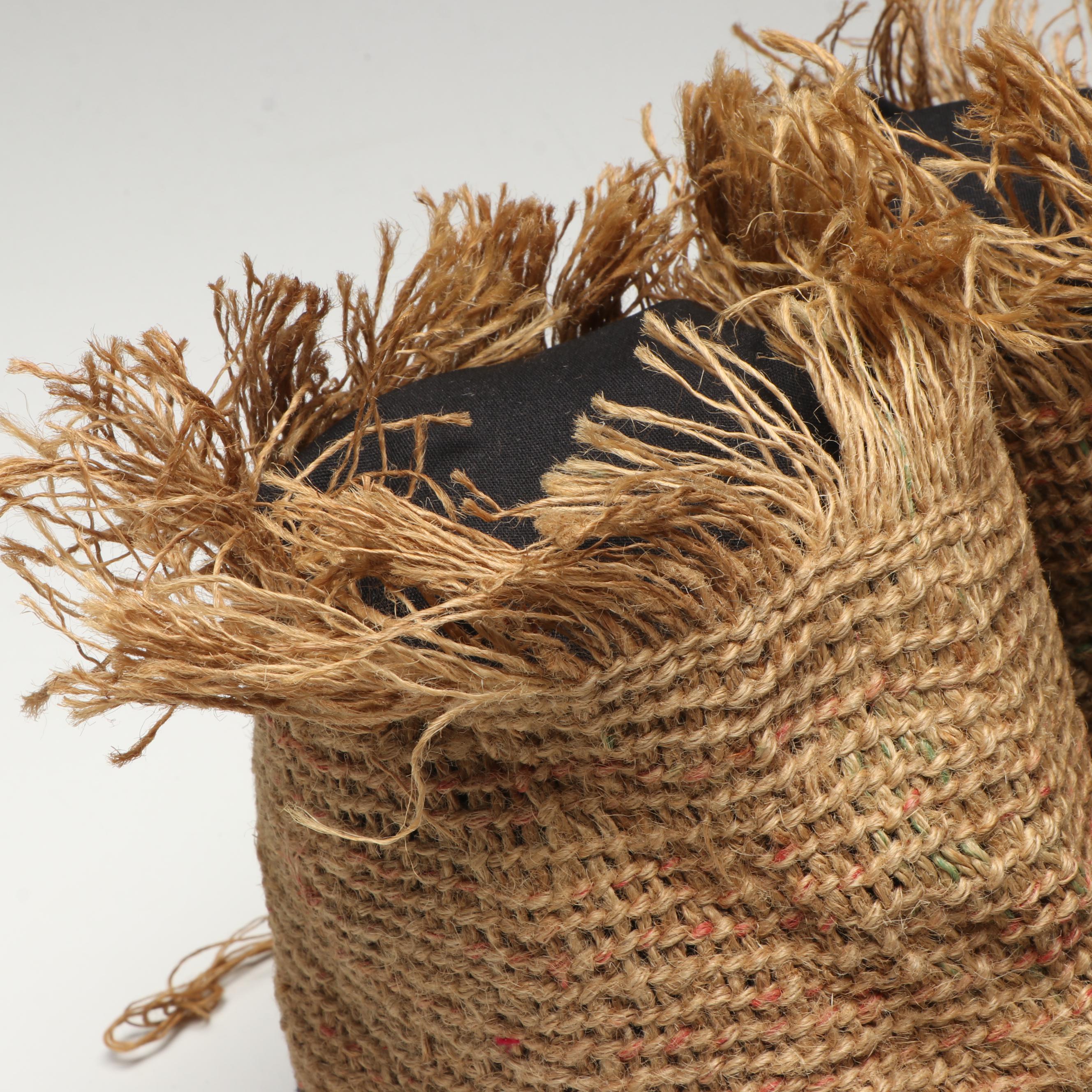 Indigenous Arctic Grass Socks "Alliqsak" with Interwoven Wool Designs