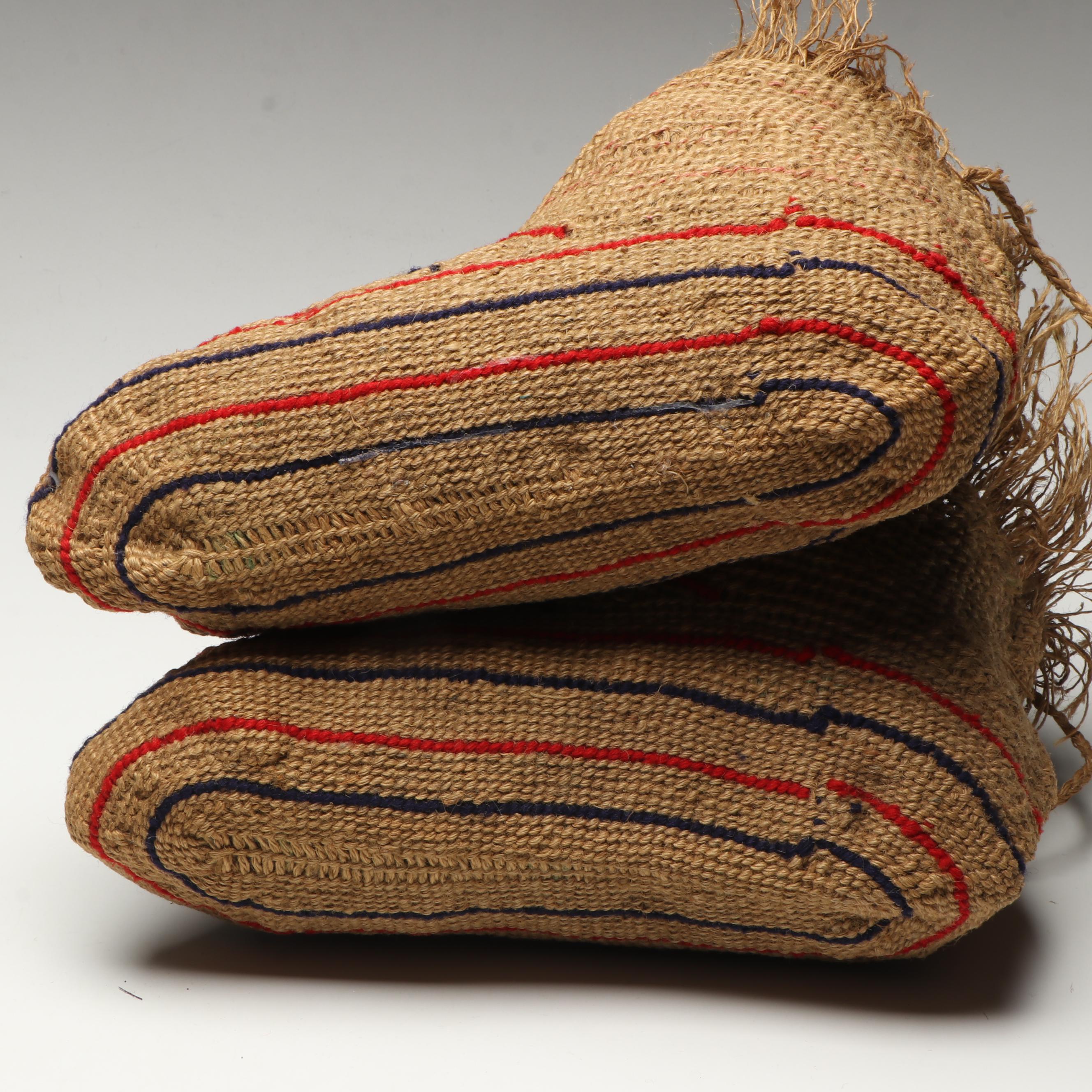 Indigenous Arctic Grass Socks "Alliqsak" with Interwoven Wool Designs