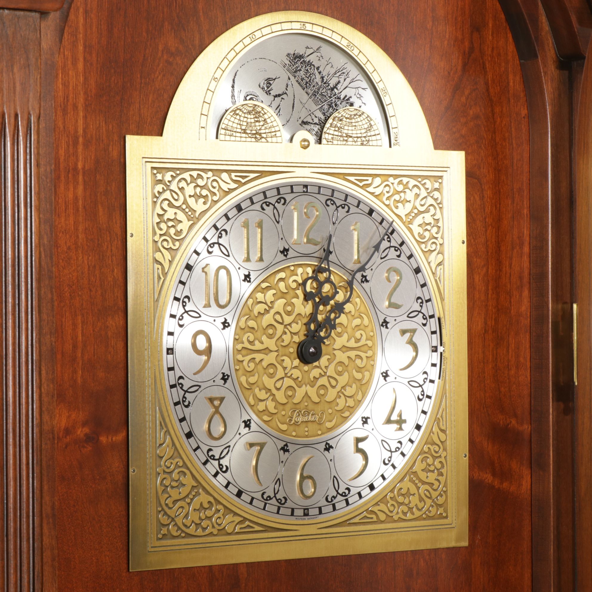 Daneker "Ambassador" Cherry Case Grandfather Clock