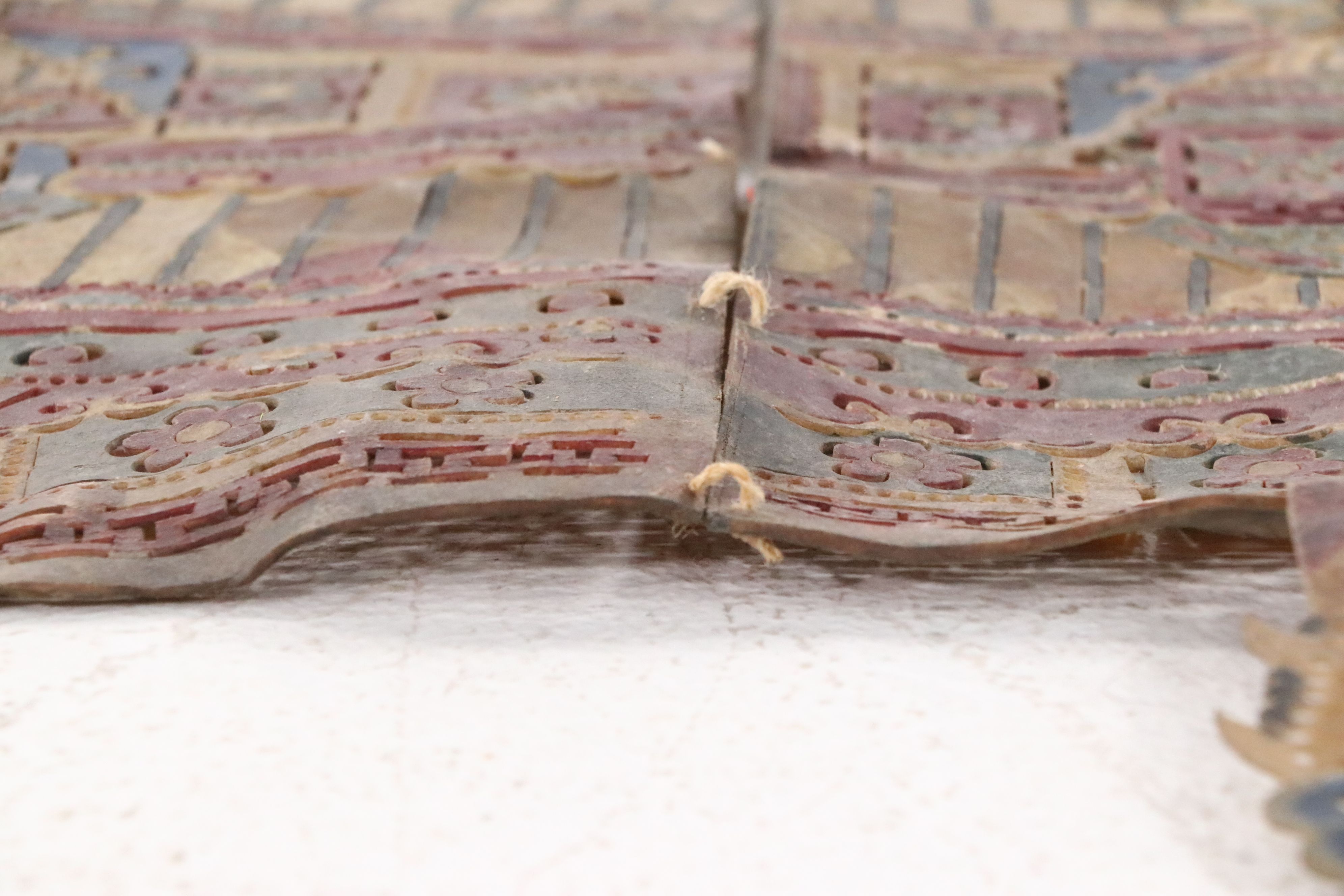 Chinese Palace Shadow Puppet Backdrop, Circa 1870