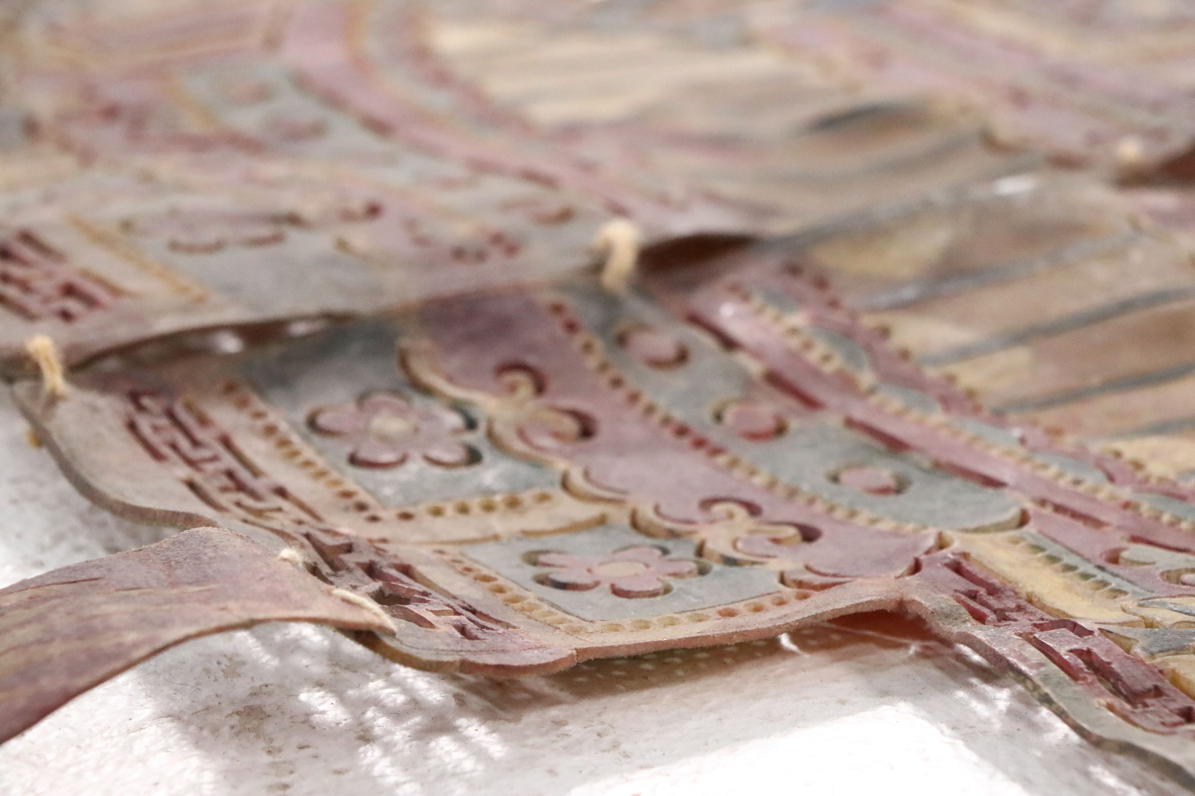 Chinese Palace Shadow Puppet Backdrop, Circa 1870