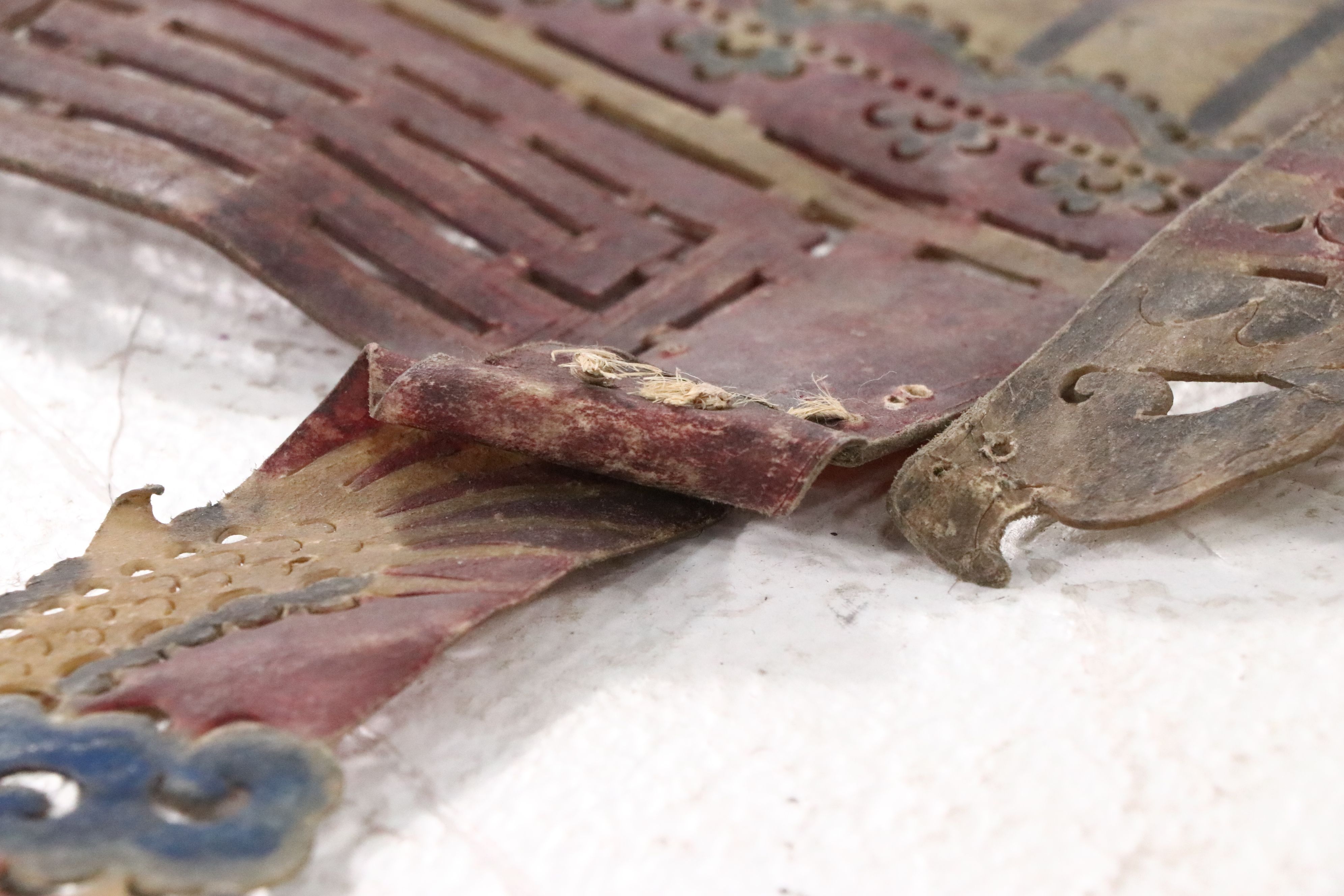 Chinese Palace Shadow Puppet Backdrop, Circa 1870
