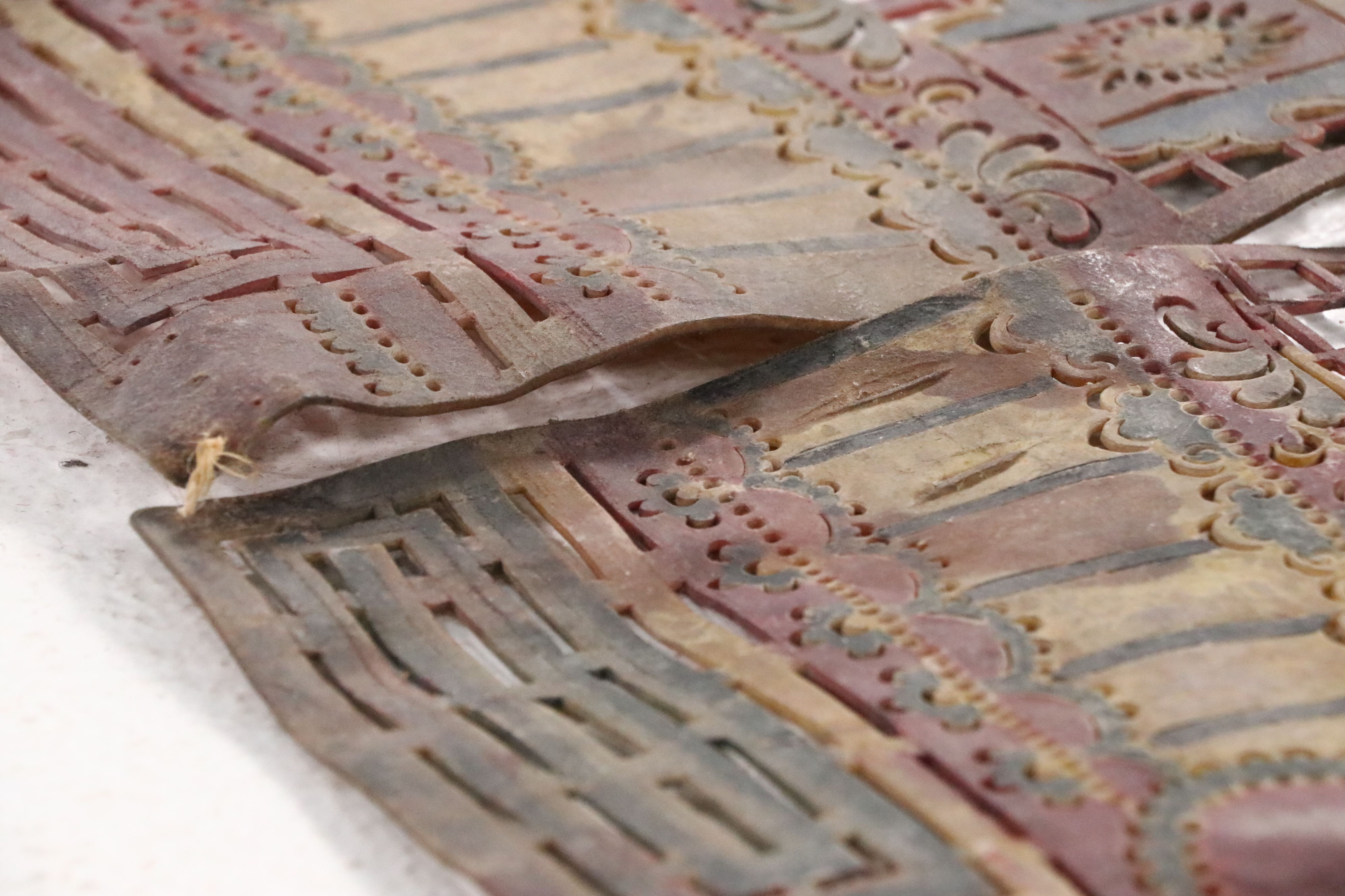 Chinese Palace Shadow Puppet Backdrop, Circa 1870