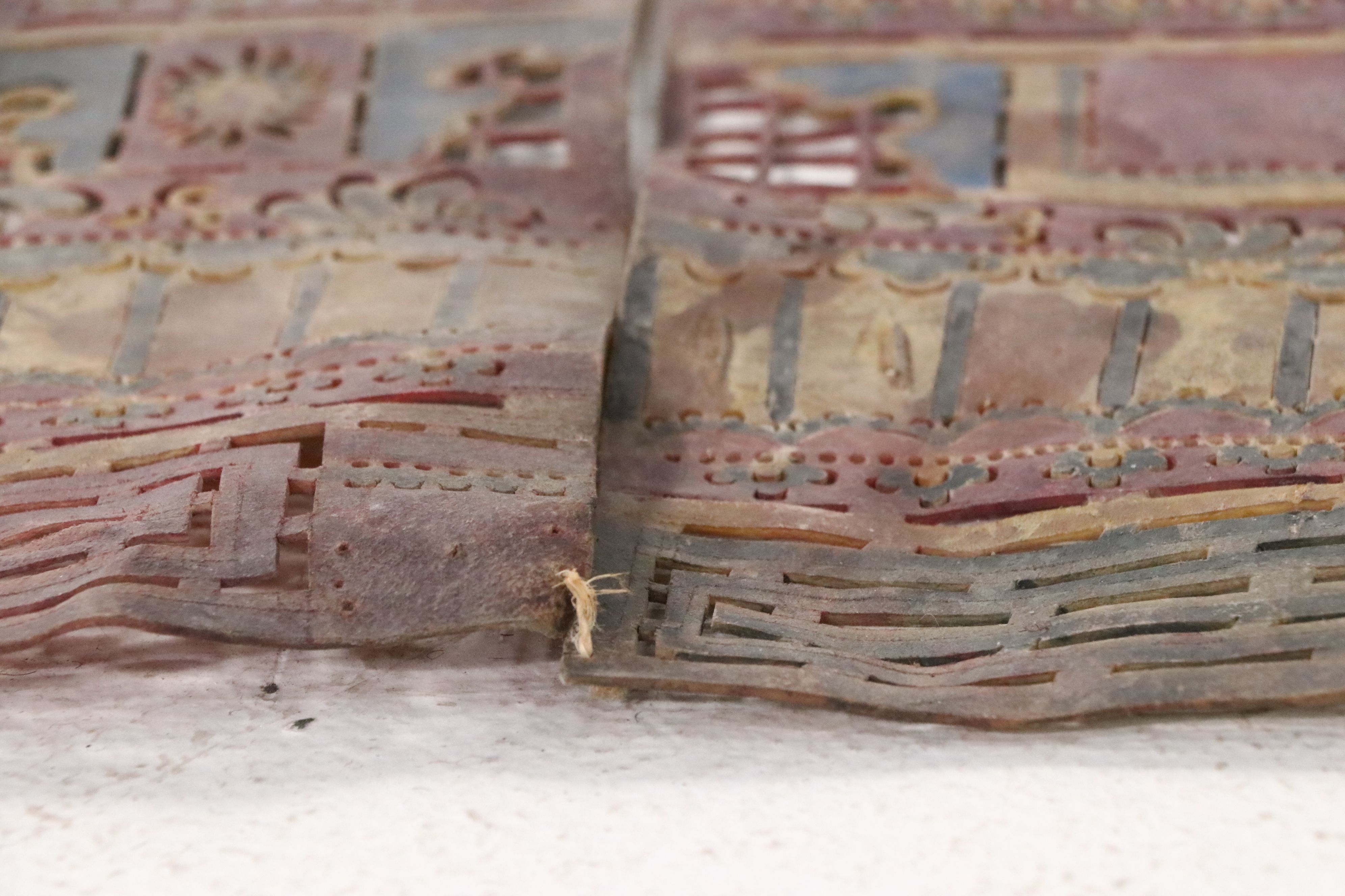 Chinese Palace Shadow Puppet Backdrop, Circa 1870